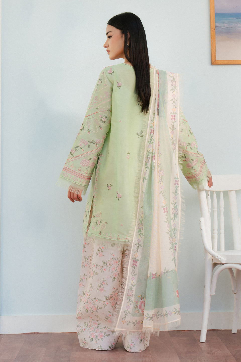 Zara Shahjahan | Coco Lawn 25 | SERENE-2A - by - Libasekhas UK - Registered Vendor of : Zara Shahjahan - 100% Original Designer Dresss