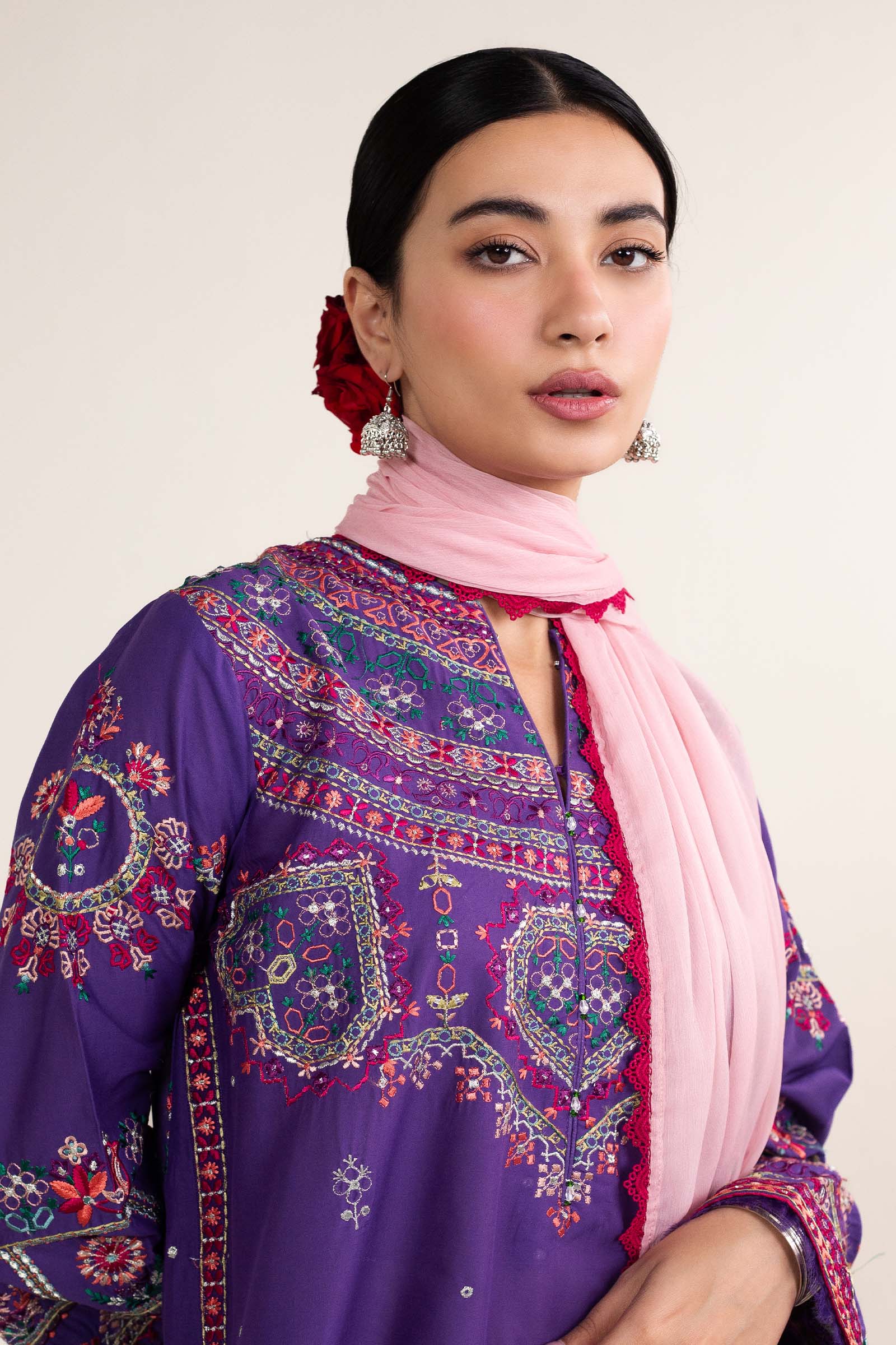 Zara Shahjahan | Stitched Lawn 24 | SL-LAMIA-7B - by - Libasekhas UK - Registered Vendor of : Zara Shahjahan - 100% Original Designer Dresss