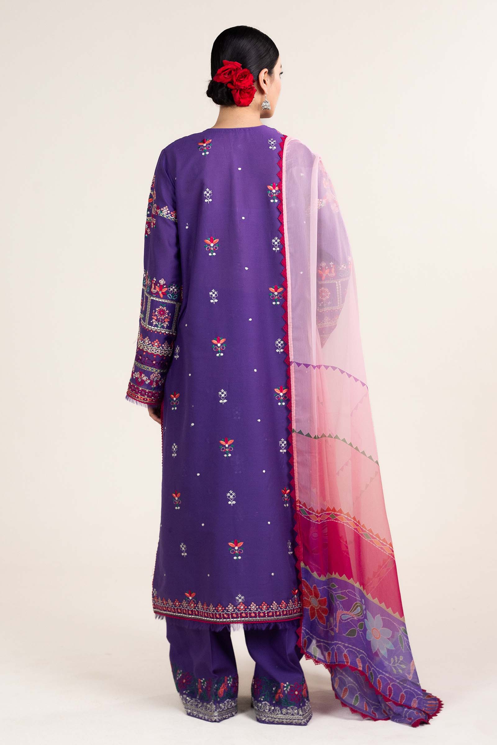 Zara Shahjahan | Stitched Lawn 24 | SL-LAMIA-7B - by - Libasekhas UK - Registered Vendor of : Zara Shahjahan - 100% Original Designer Dresss