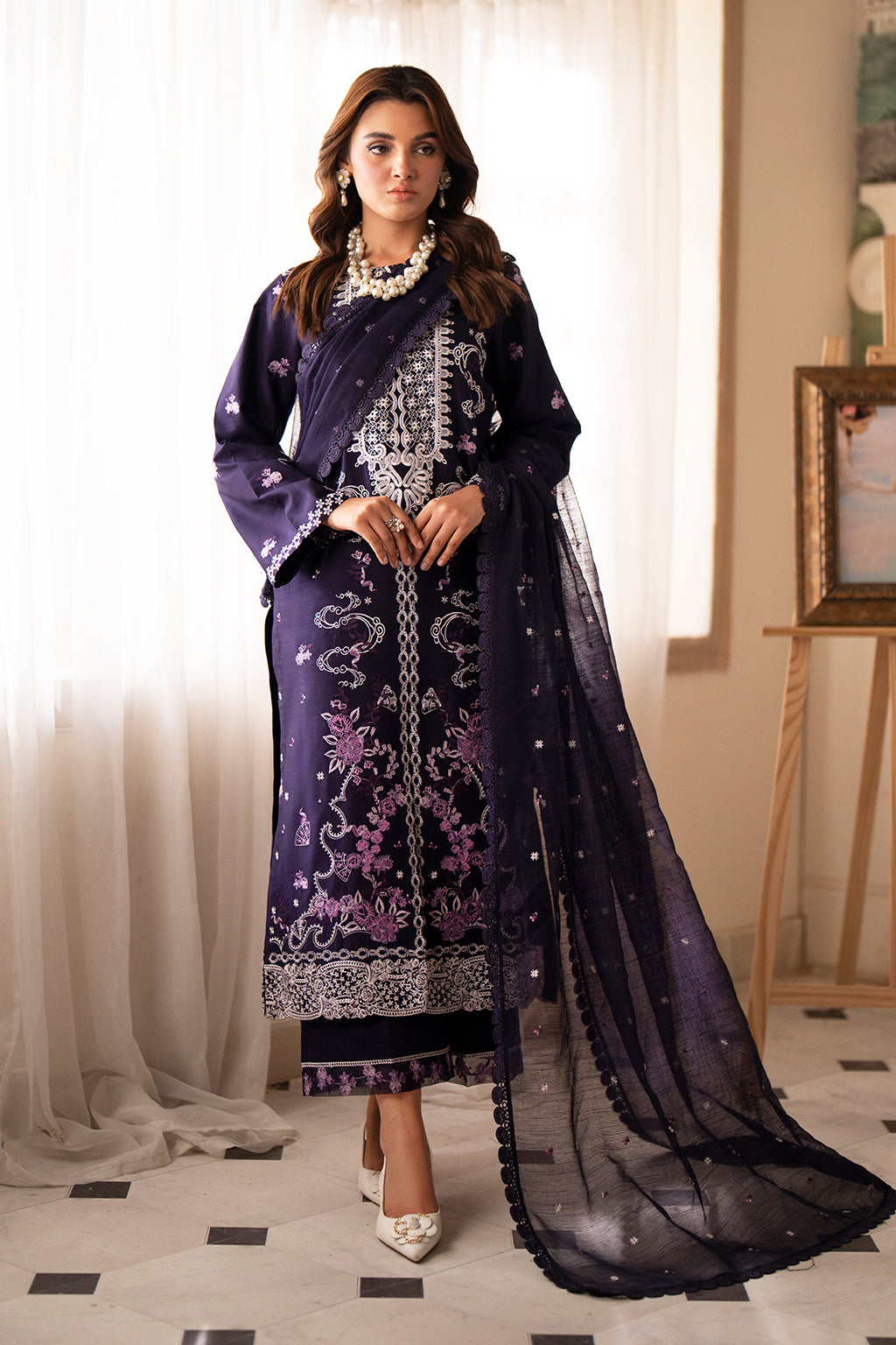 Saad Shaikh | Lumiere Winter |  D-09 Ruby - by - Libasekhas UK - Registered Vendor of : Saad Shaikh - 100% Original Designer Dresss
