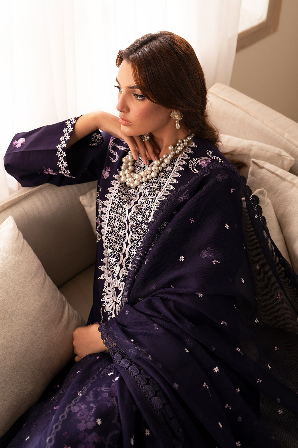 Saad Shaikh | Lumiere Winter |  D-09 Ruby - by - Libasekhas UK - Registered Vendor of : Saad Shaikh - 100% Original Designer Dresss