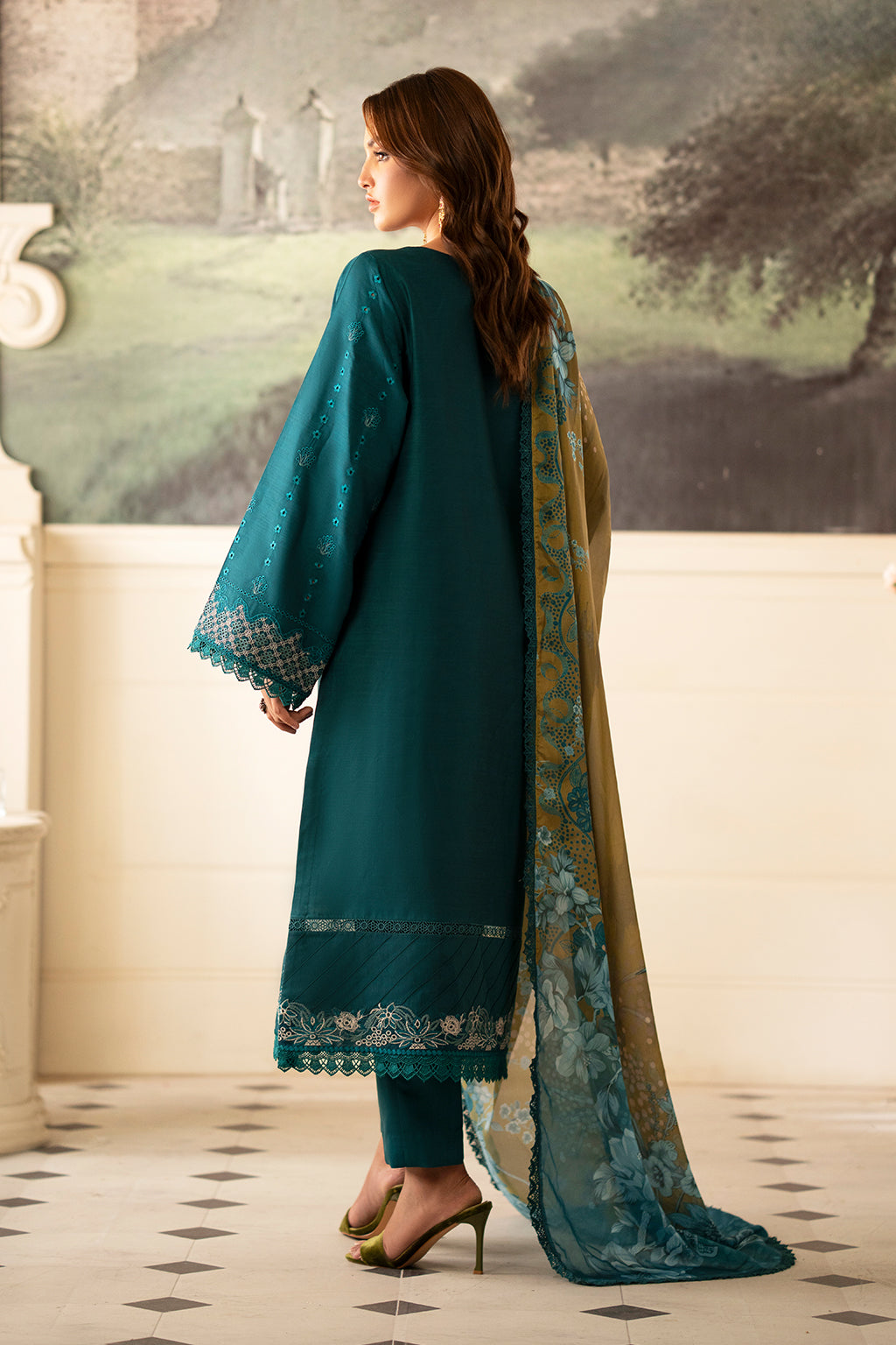 Saad Shaikh | Lumiere Winter |  D-03 Foret - by - Libasekhas UK - Registered Vendor of : Saad Shaikh - 100% Original Designer Dresss
