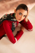 Saad Shaikh | Lumiere Winter |  D-07 Coral - by - Libasekhas UK - Registered Vendor of : Saad Shaikh - 100% Original Designer Dresss