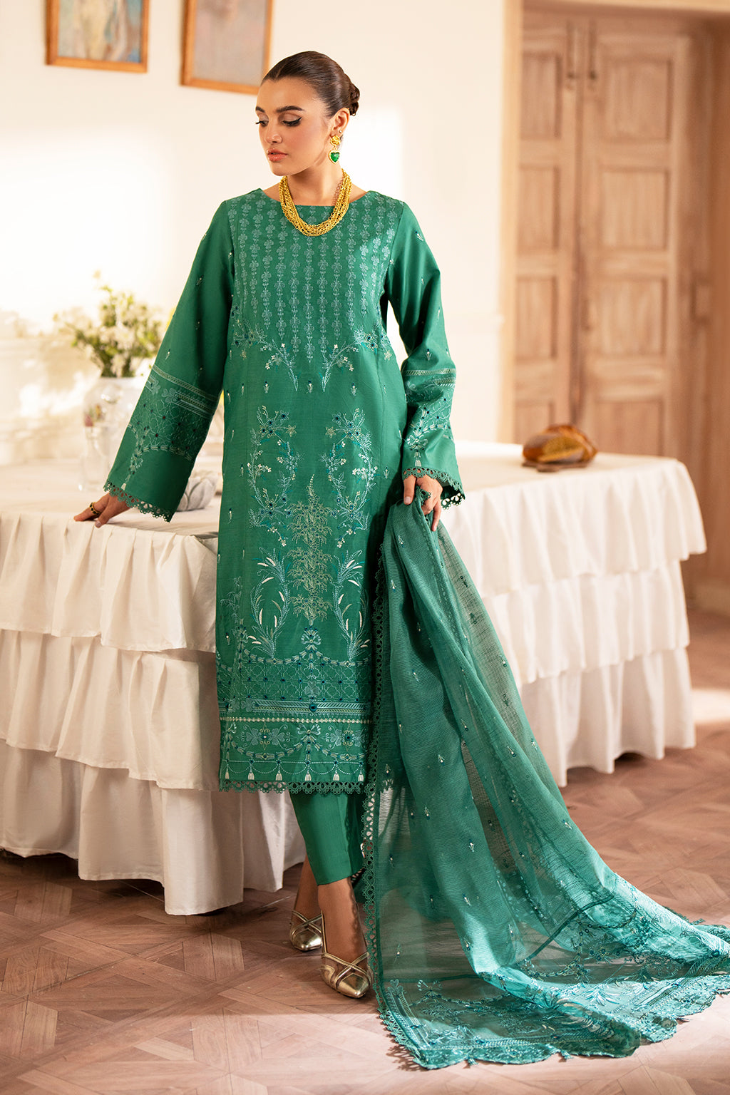 Saad Shaikh | Lumiere Winter |  D-08 Opalo - by - Libasekhas UK - Registered Vendor of : Saad Shaikh - 100% Original Designer Dresss