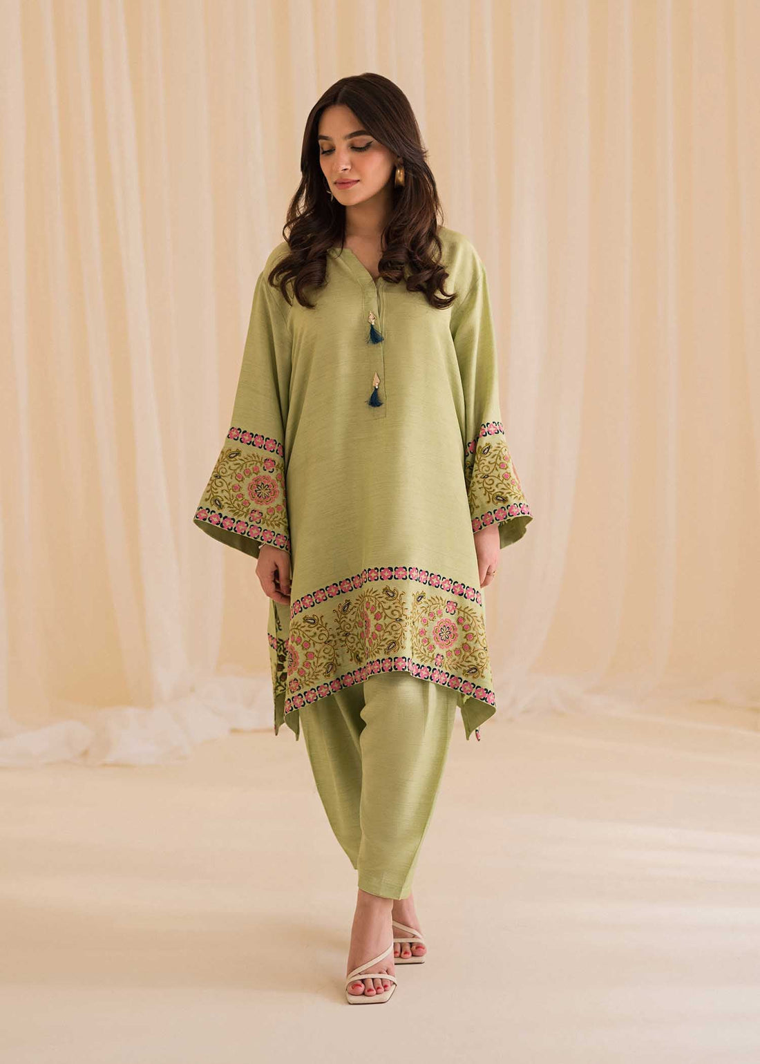 Sadaf Fawad Khan | Lyla Festive Pret | Moss - by - Libasekhas UK - Registered Vendor of : Sadaf Fawad Khan - 100% Original Designer Dresss