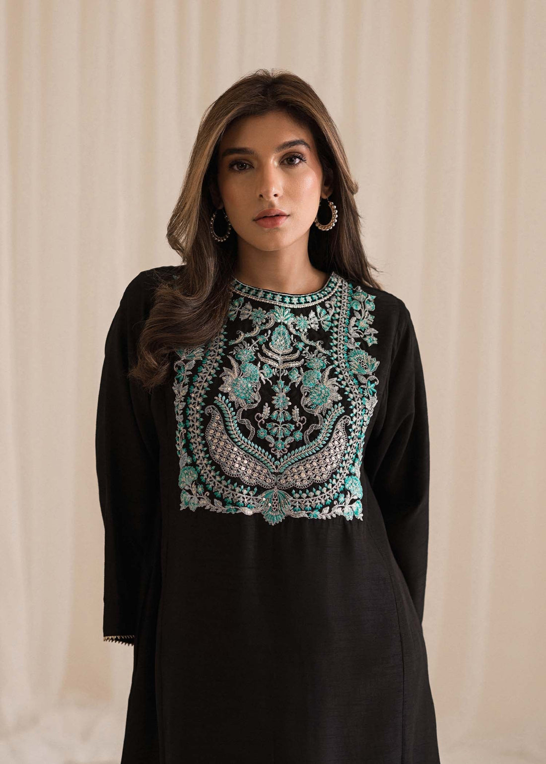 Sadaf Fawad Khan | Lyla Festive Pret | Black Pool - by - Libasekhas UK - Registered Vendor of : Sadaf Fawad Khan - 100% Original Designer Dresss