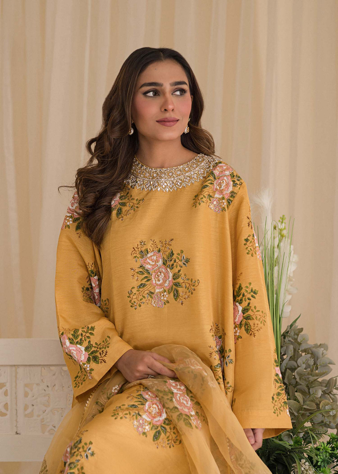 Sadaf Fawad Khan | Lyla Festive Pret | Lemon Zest - by - Libasekhas UK - Registered Vendor of : Sadaf Fawad Khan - 100% Original Designer Dresss