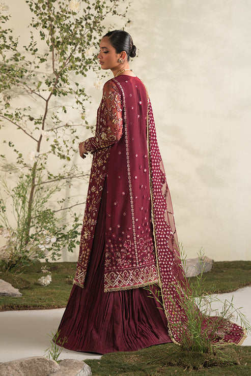 Saffron | Celeste Festive Edit 24 | Rosette - by - Libasekhas UK - Registered Vendor of : Saffron - 100% Original Designer Dresss