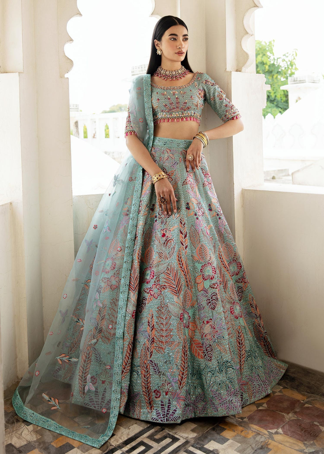 Waqas Shah | Taj Mahal | FIROZA BANO - by - Libasekhas UK - Registered Vendor of : Waqas Shah - 100% Original Designer Dresss