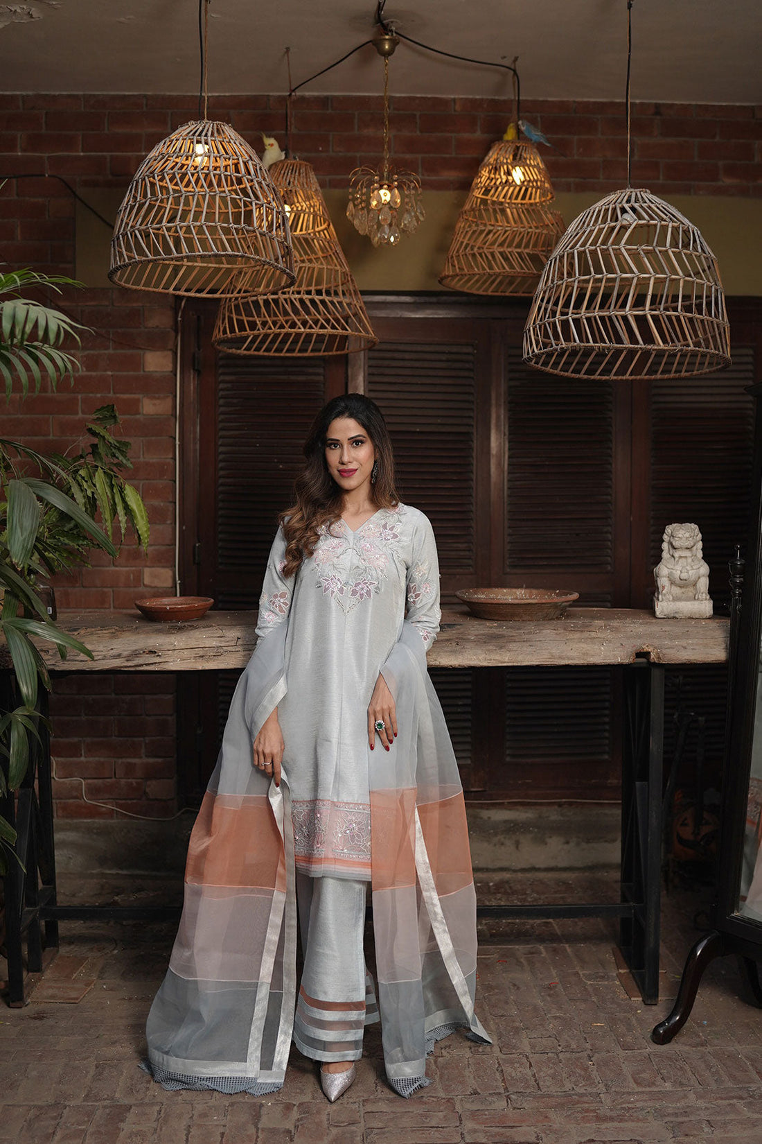 Leon | Leon Luxe Collection | Peach Oyster - by - Libasekhas UK - Registered Vendor of : Leon - 100% Original Designer Dresss