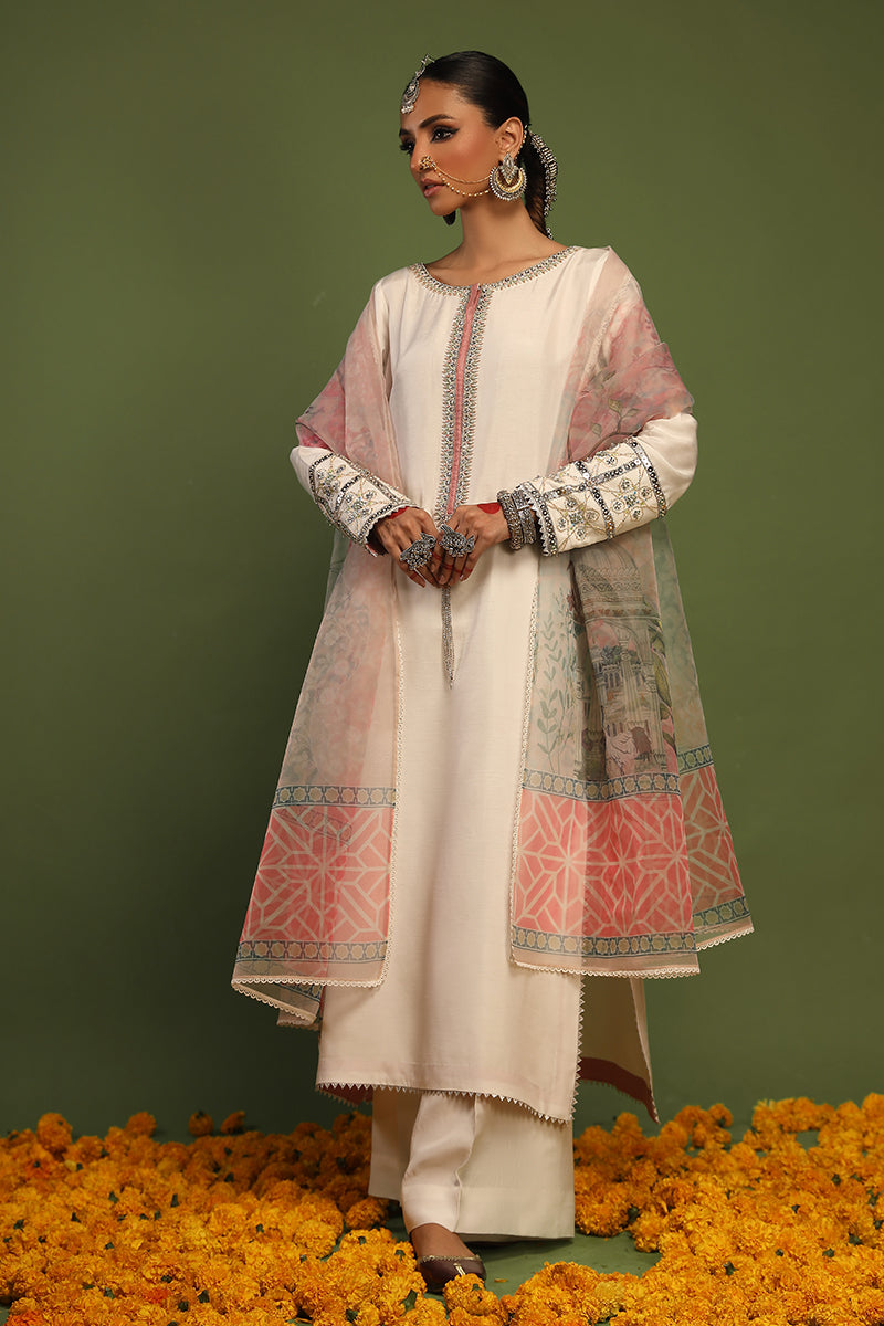 Wardha Saleem | Luxury Pret Traditional Wear | AKS - SHIRT WITH PANTS (2 PC) - by - Libasekhas UK - Registered Vendor of : Wardha Saleem - 100% Original Designer Dresss