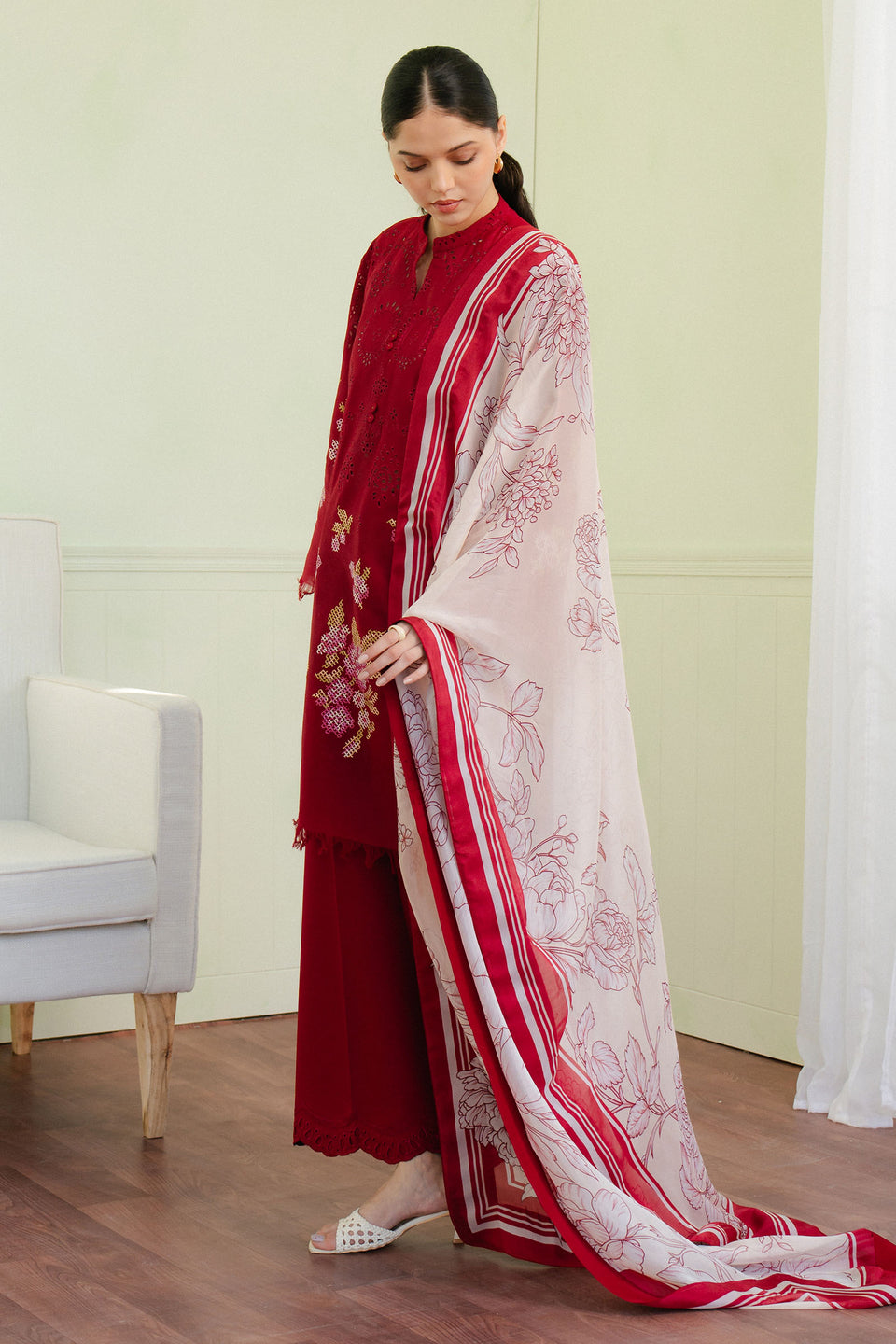 Zara Shahjahan | Coco Lawn 25 | VALI-6A - by - Libasekhas UK - Registered Vendor of : Zara Shahjahan - 100% Original Designer Dresss