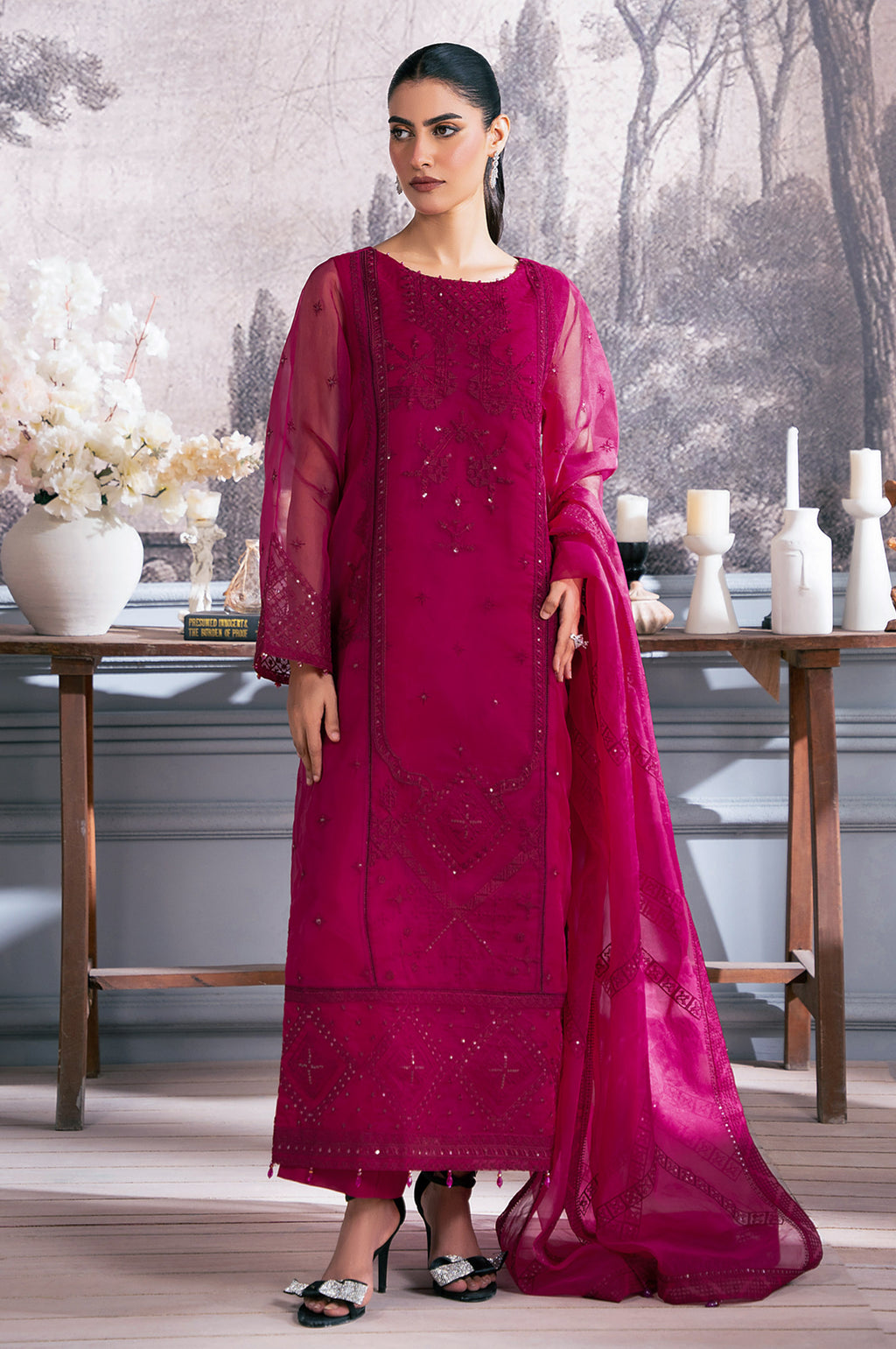 Zeen | Azalea Collection | WOM34128 - by Libasekhas UK - Registered Vendor of : Zeen - 100% Original Designer Dress