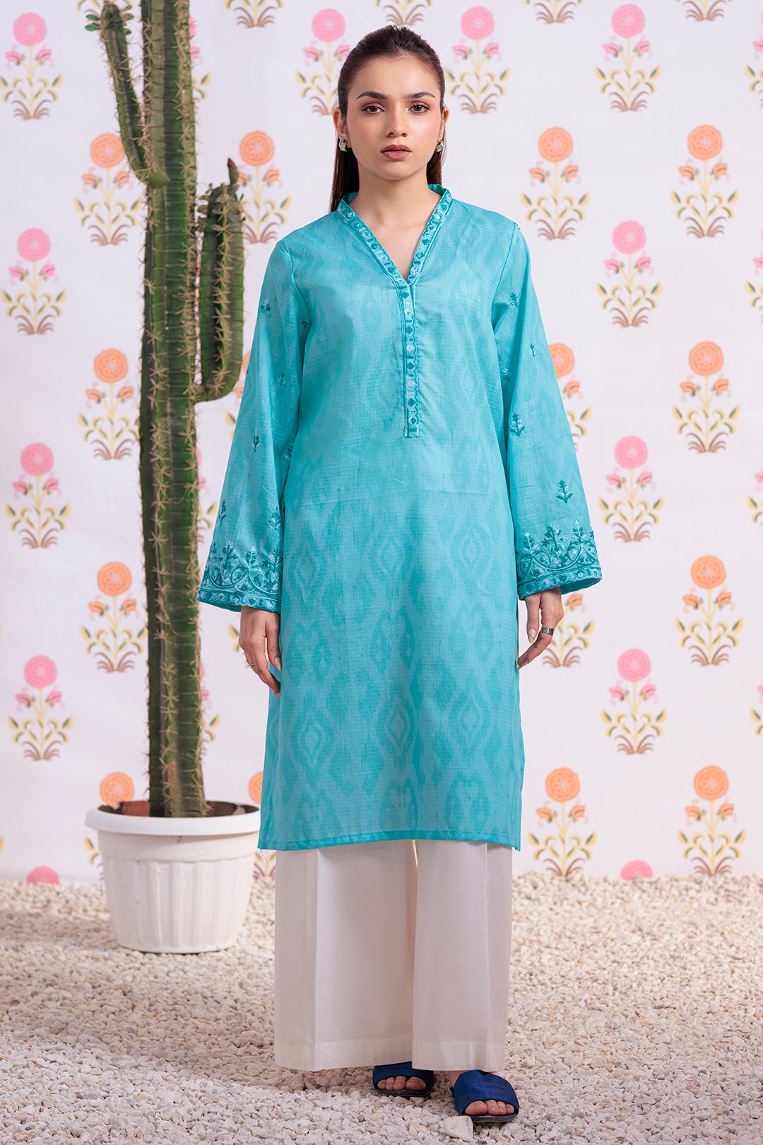 Zellbury | Summer Pret | Embroidered Kurta - 2875 - by - Libasekhas UK - Registered Vendor of : Zellbury Women - 100% Original Designer Dresss