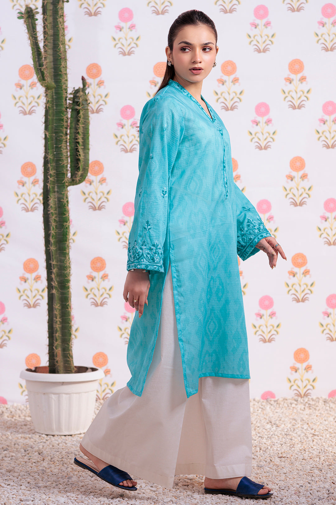Zellbury | Summer Pret | Embroidered Kurta - 2875 - by - Libasekhas UK - Registered Vendor of : Zellbury Women - 100% Original Designer Dresss