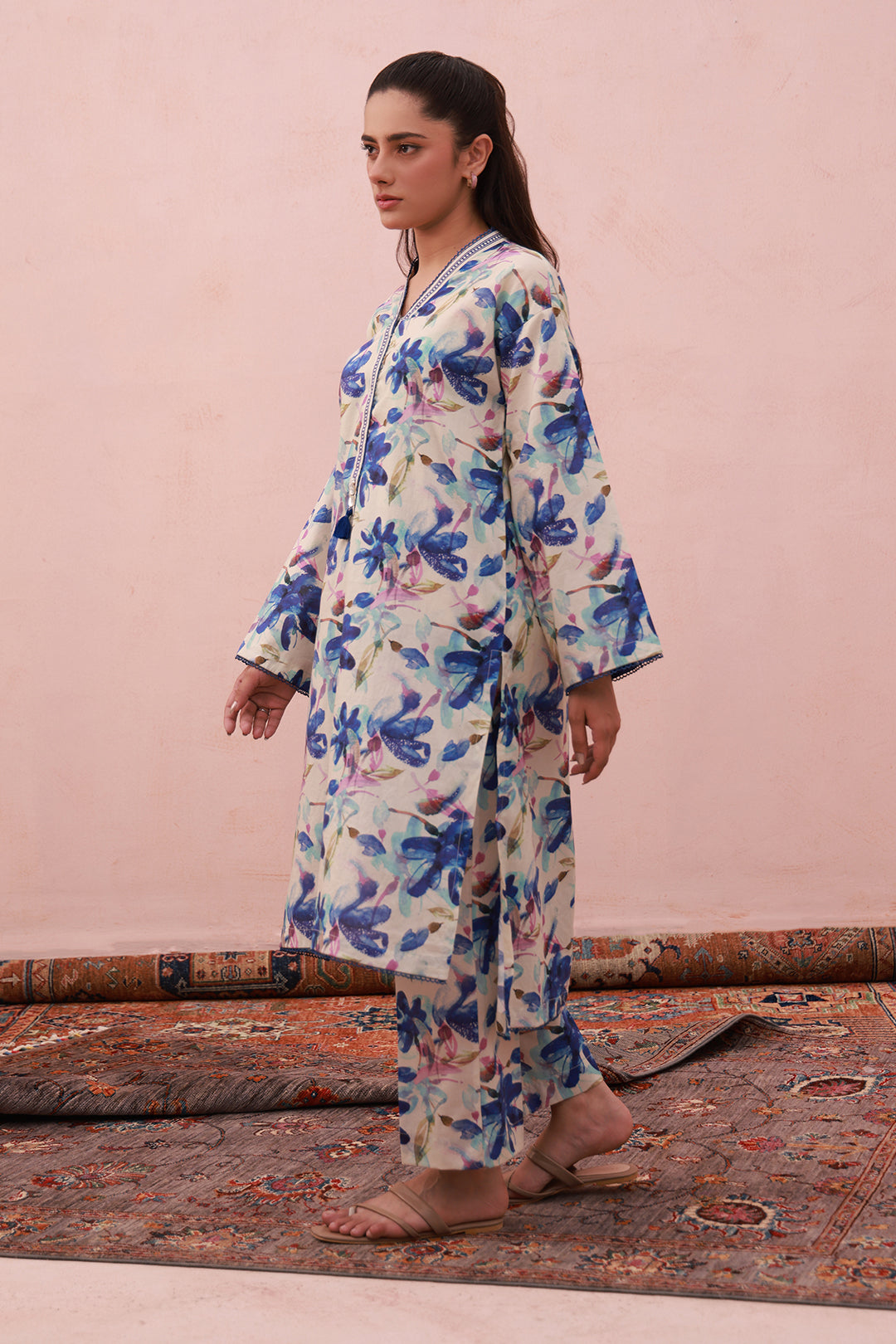 Zellbury | Summer Pret | Kurta Trouser - 2818 - by - Libasekhas UK - Registered Vendor of : Zellbury Women - 100% Original Designer Dresss