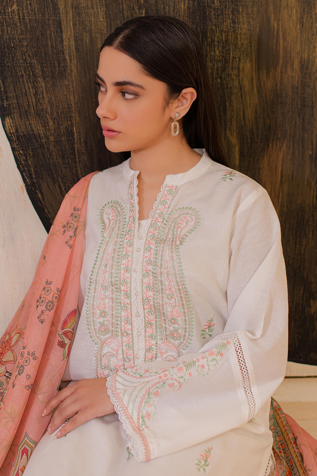Zellbury | Summer Pret | Embroidered Kurta Dupatta - 3330 - by - Libasekhas UK - Registered Vendor of : Zellbury Women - 100% Original Designer Dresss