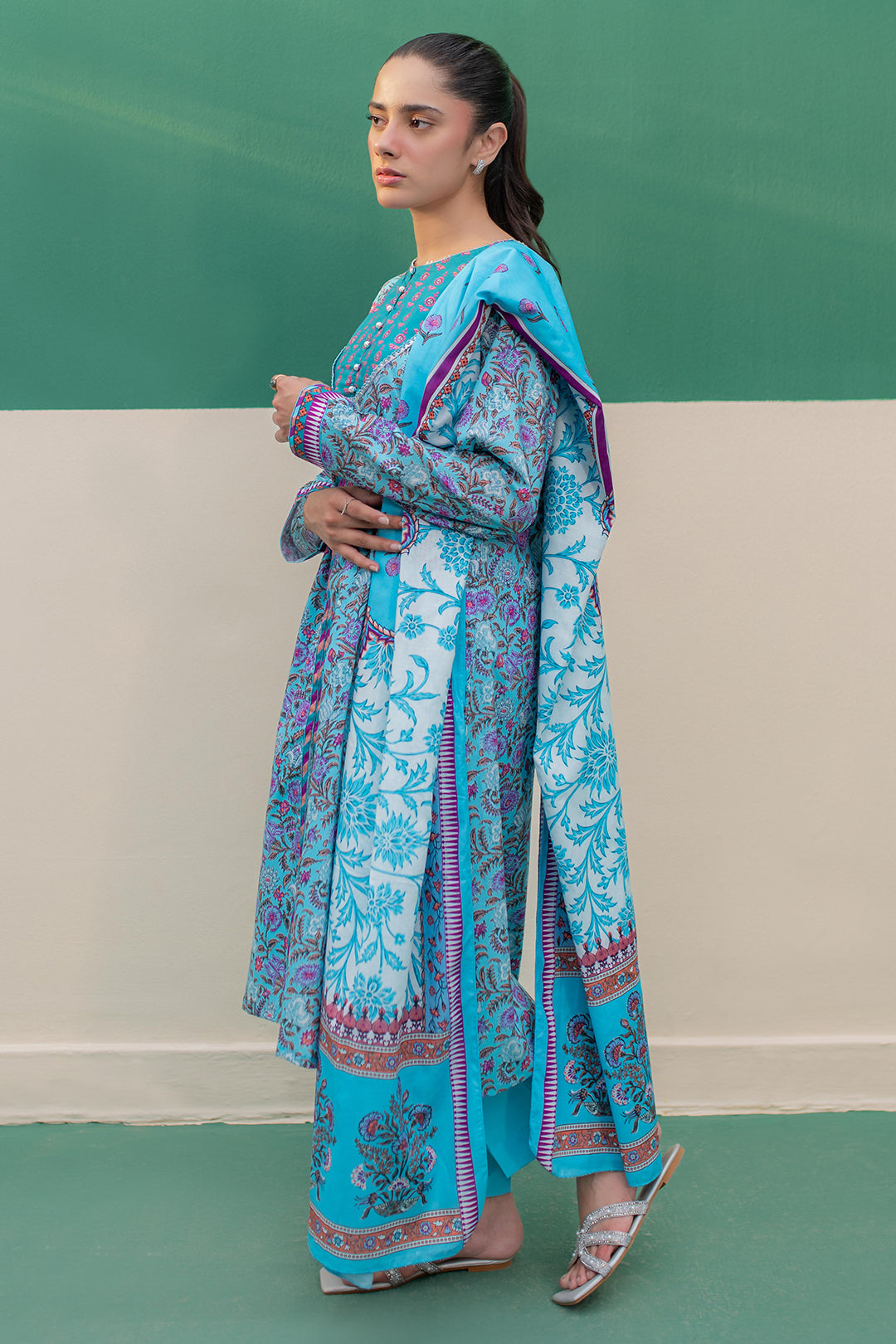Zellbury | Summer Pret | Kurta Dupatta Trouser - 2856 - by - Libasekhas UK - Registered Vendor of : Zellbury Women - 100% Original Designer Dresss