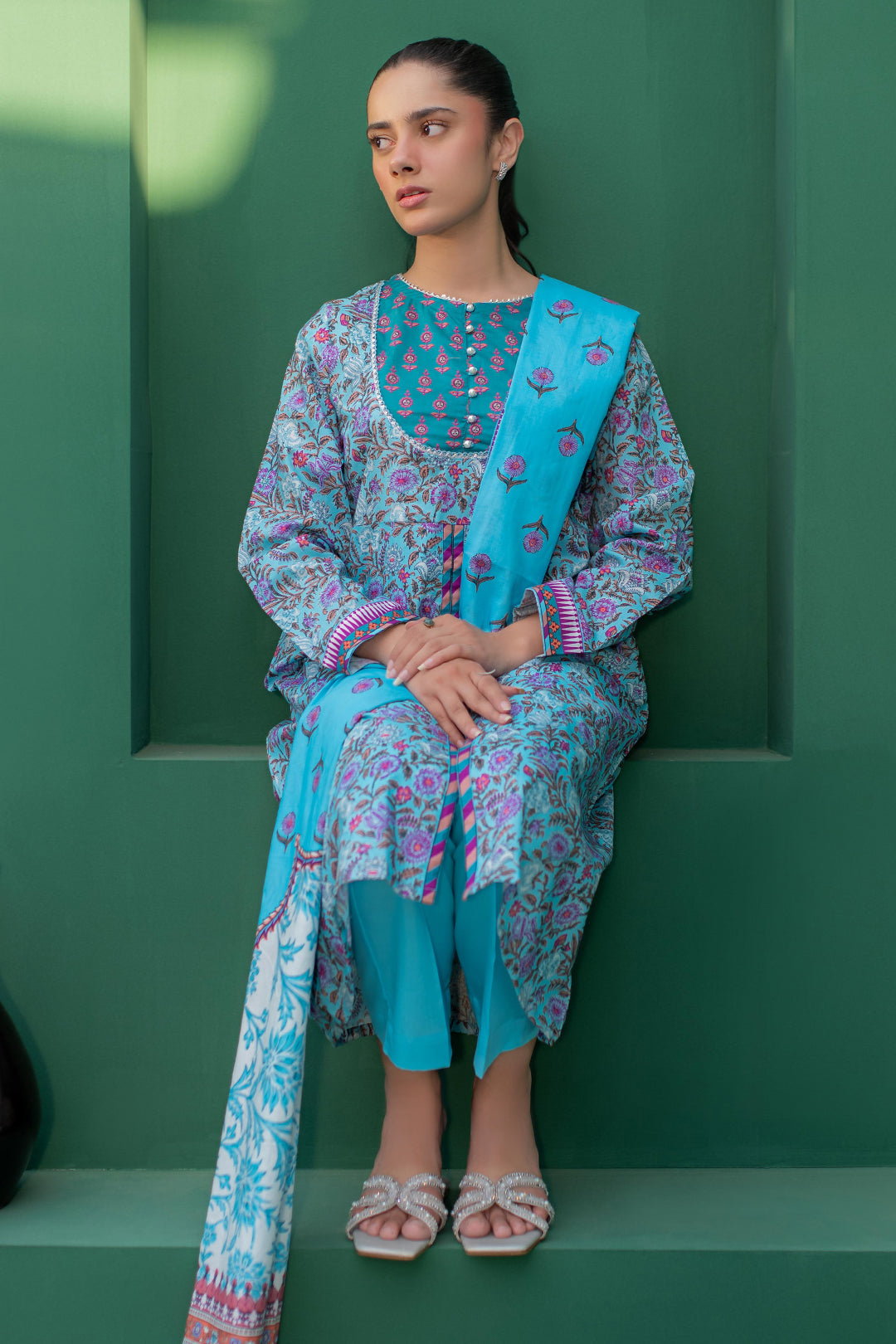 Zellbury | Summer Pret | Kurta Dupatta Trouser - 2856 - by - Libasekhas UK - Registered Vendor of : Zellbury Women - 100% Original Designer Dresss