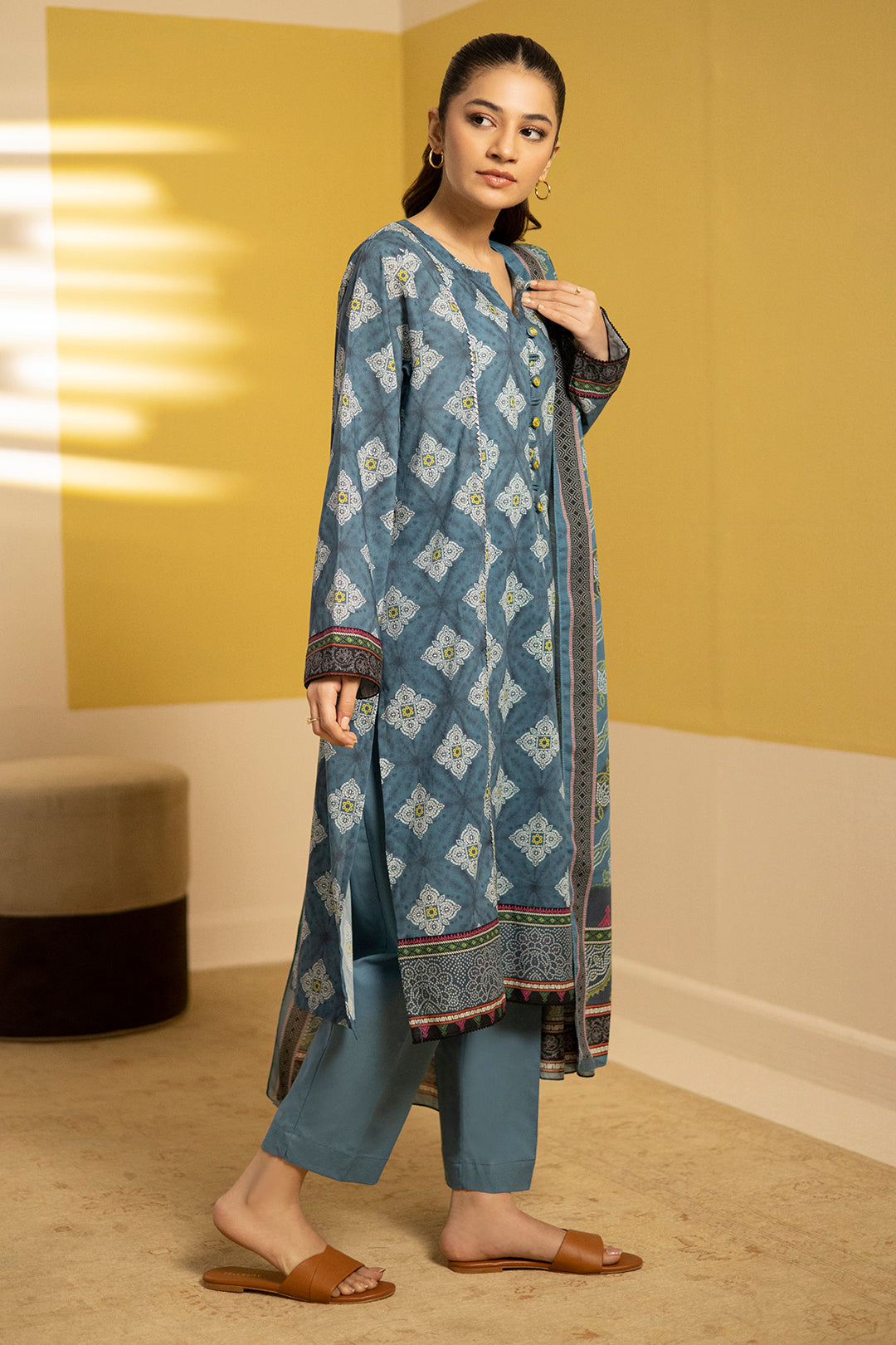 Zellbury | Summer Pret | Kurta Dupatta Trouser - 3244 - by - Libasekhas UK - Registered Vendor of : Zellbury Women - 100% Original Designer Dresss