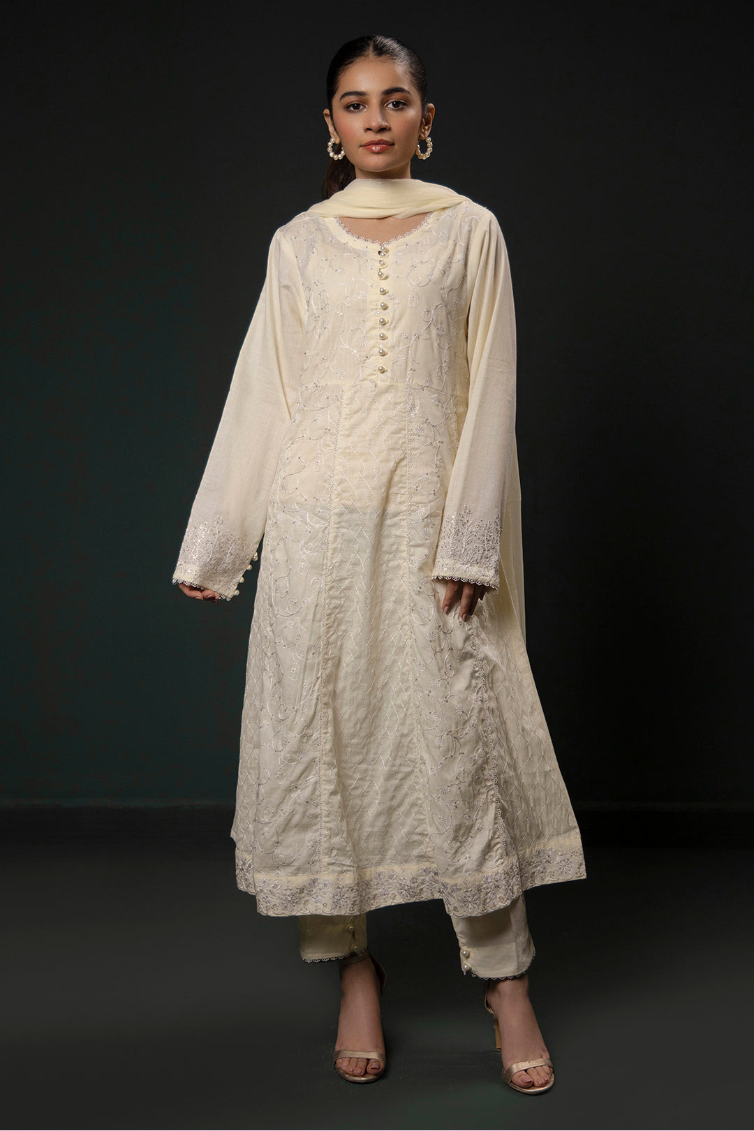 Zellbury | Summer Pret | Embroidered Kurta Dupatta Trouser - 3332 - by - Libasekhas UK - Registered Vendor of : Zellbury Women - 100% Original Designer Dresss
