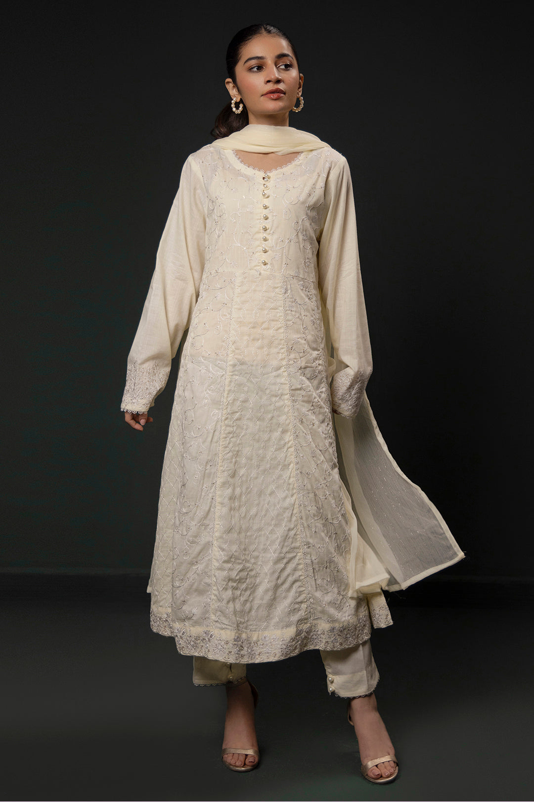 Zellbury | Summer Pret | Embroidered Kurta Dupatta Trouser - 3332 - by - Libasekhas UK - Registered Vendor of : Zellbury Women - 100% Original Designer Dresss