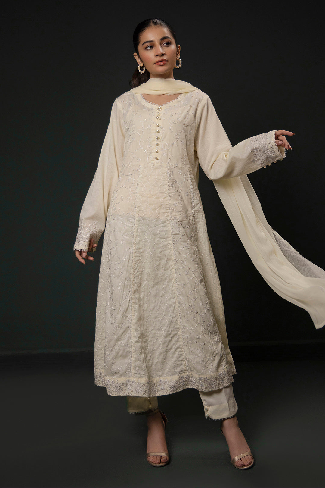 Zellbury | Summer Pret | Embroidered Kurta Dupatta Trouser - 3332 - by - Libasekhas UK - Registered Vendor of : Zellbury Women - 100% Original Designer Dresss