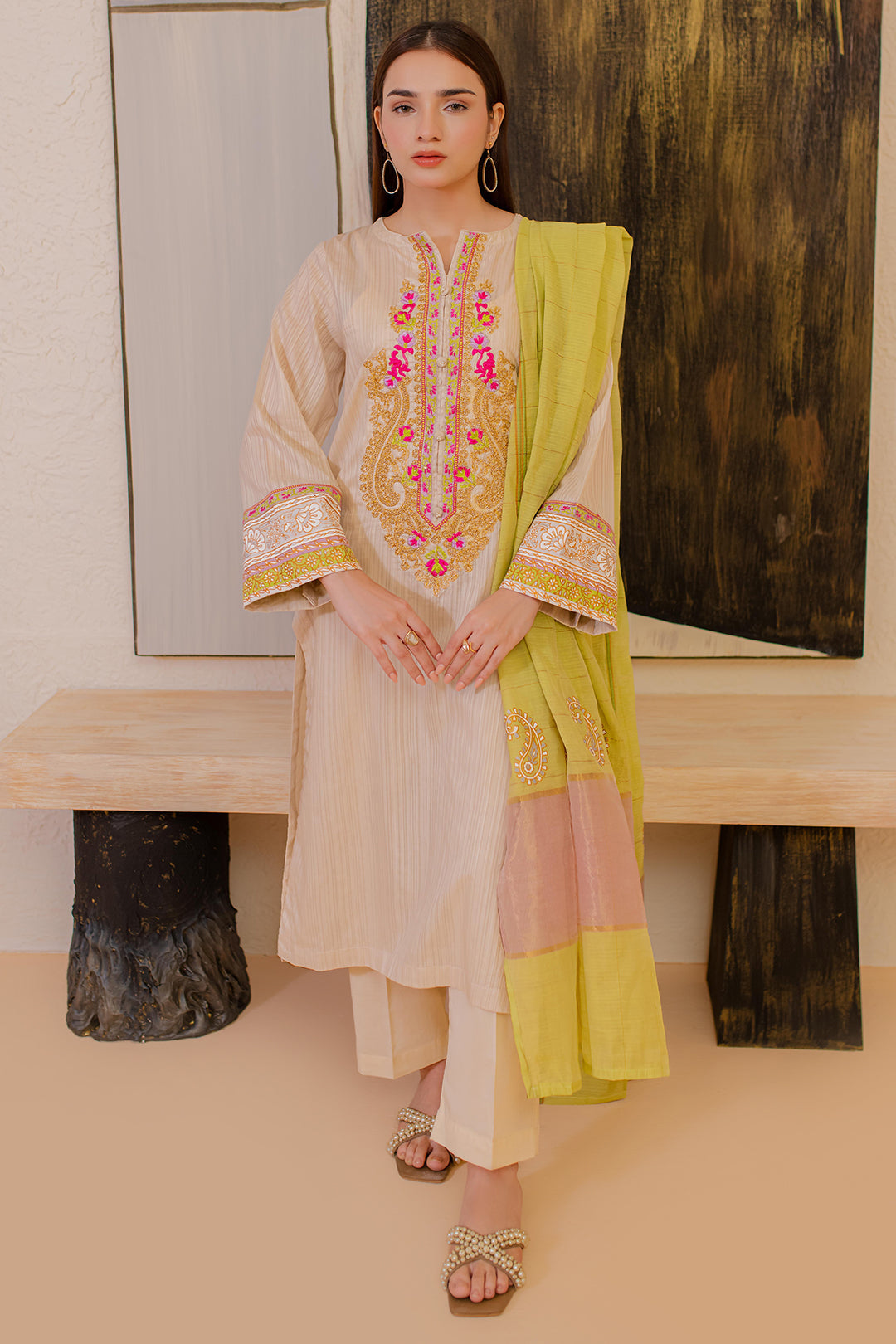 Zellbury | Summer Pret | Embroidered Kurta Dupatta - 1094 - by - Libasekhas UK - Registered Vendor of : Zellbury Women - 100% Original Designer Dresss