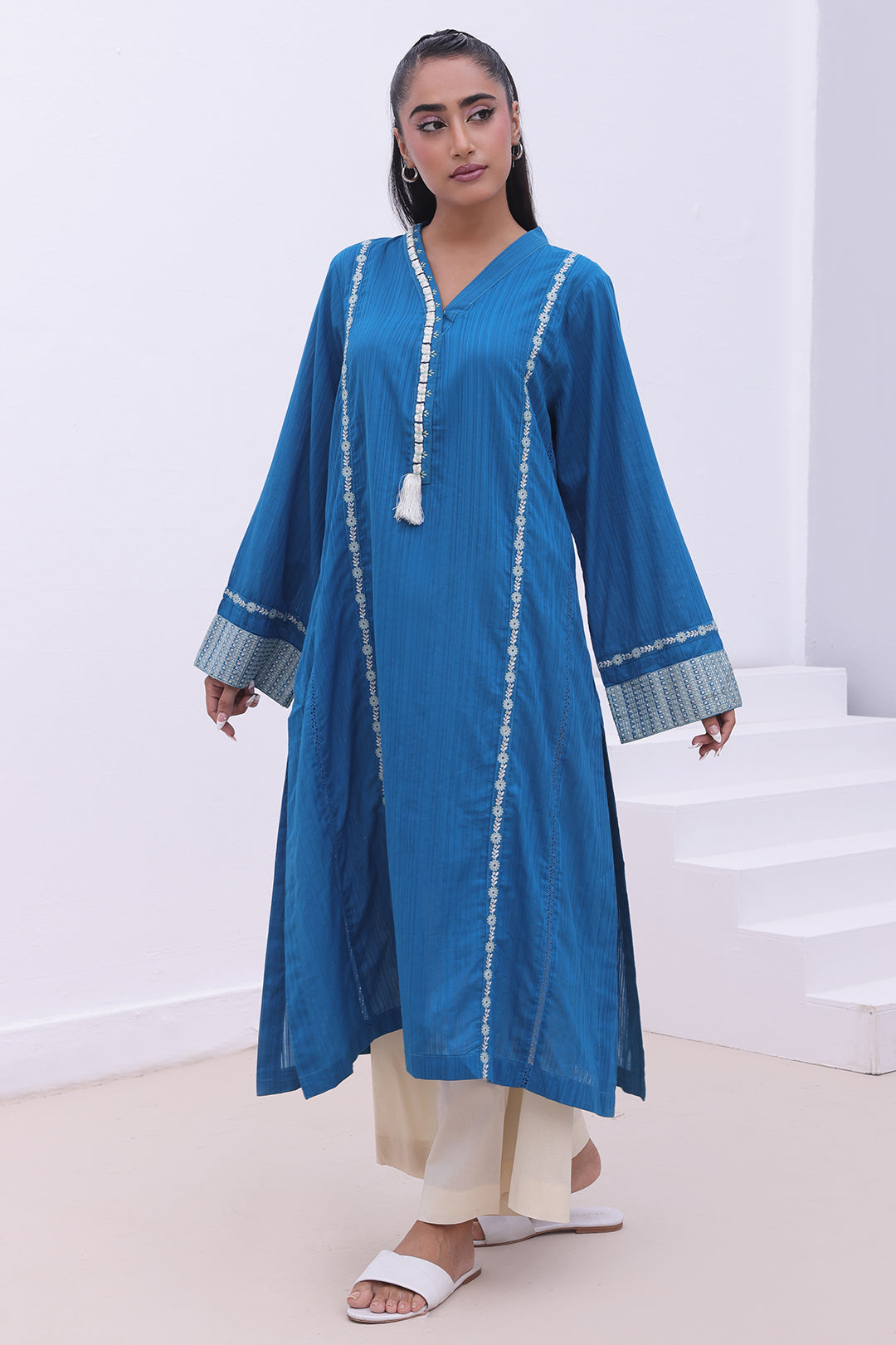 Zellbury | Summer Pret | Embroidered Kurta - 1864 - by - Libasekhas UK - Registered Vendor of : Zellbury Women - 100% Original Designer Dresss