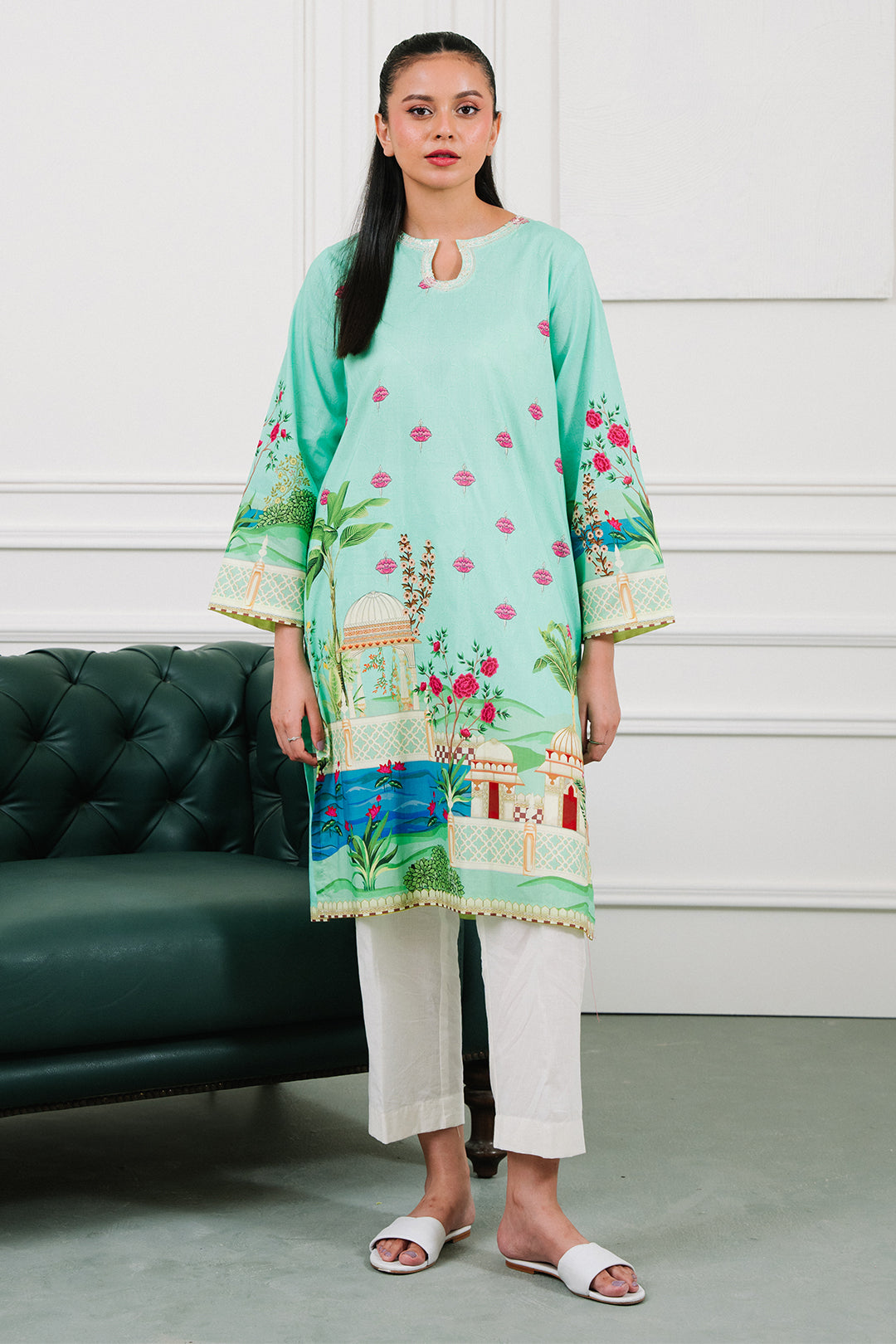 Zellbury | Summer Pret | Embroidered  Kurta - 2046 - by - Libasekhas UK - Registered Vendor of : Zellbury Women - 100% Original Designer Dresss