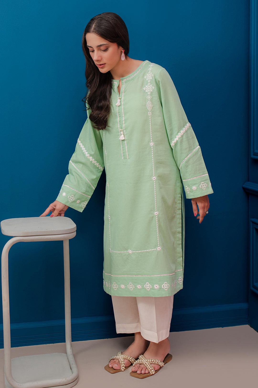 Zellbury | Summer Pret | Embroidered Kurta - 2049 - by - Libasekhas UK - Registered Vendor of : Zellbury Women - 100% Original Designer Dresss