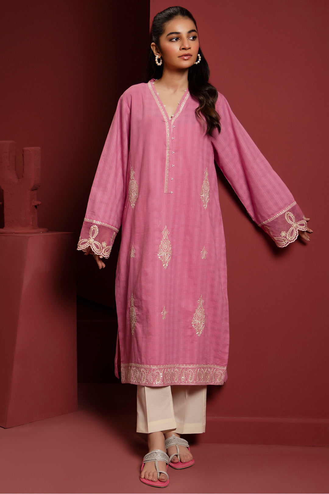 Zellbury | Summer Pret | Embroidered Kurta - 2056 - by - Libasekhas UK - Registered Vendor of : Zellbury Women - 100% Original Designer Dresss