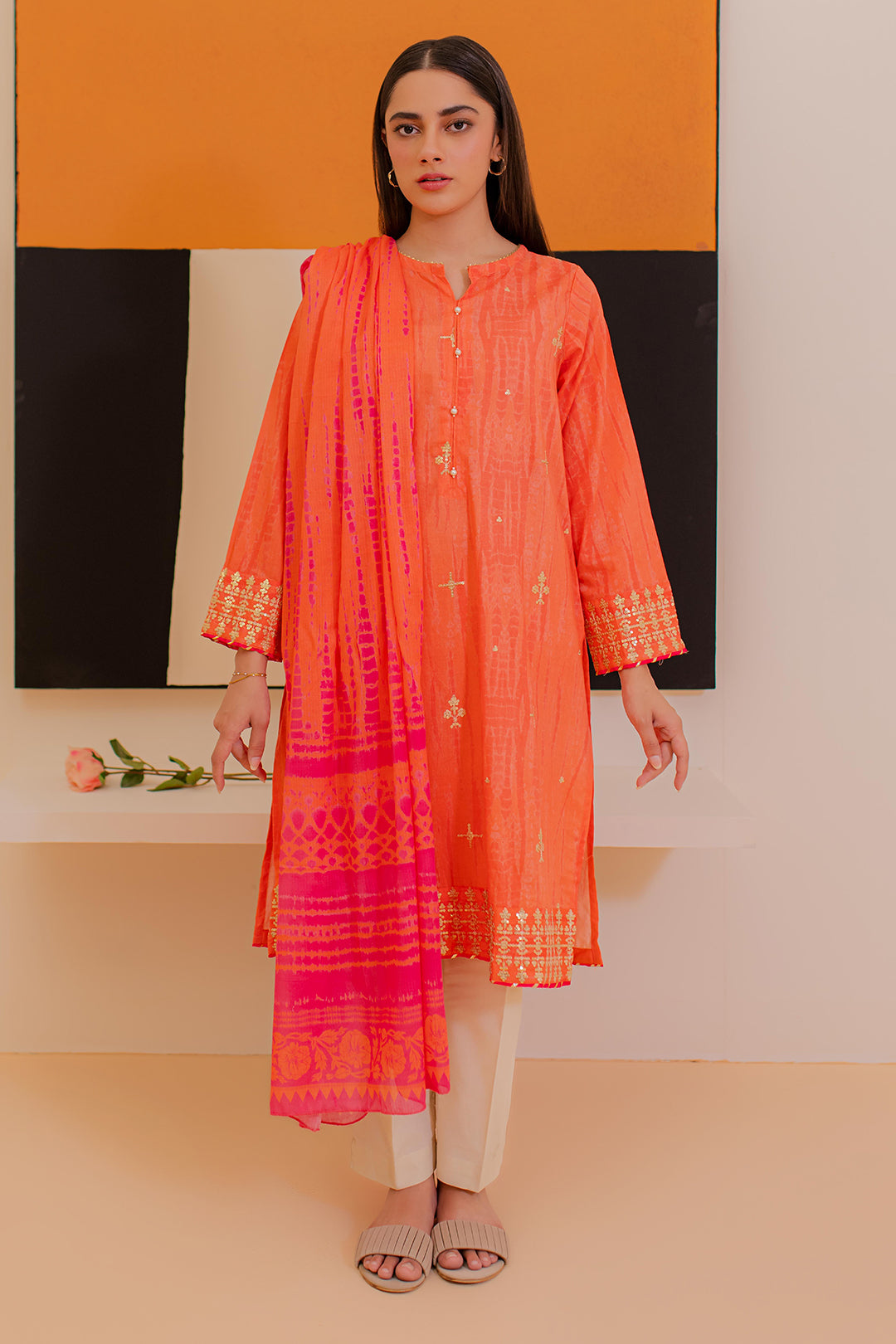 Zellbury | Summer Pret | Embroidered Kurta Dupatta - 1899 - by - Libasekhas UK - Registered Vendor of : Zellbury Women - 100% Original Designer Dresss