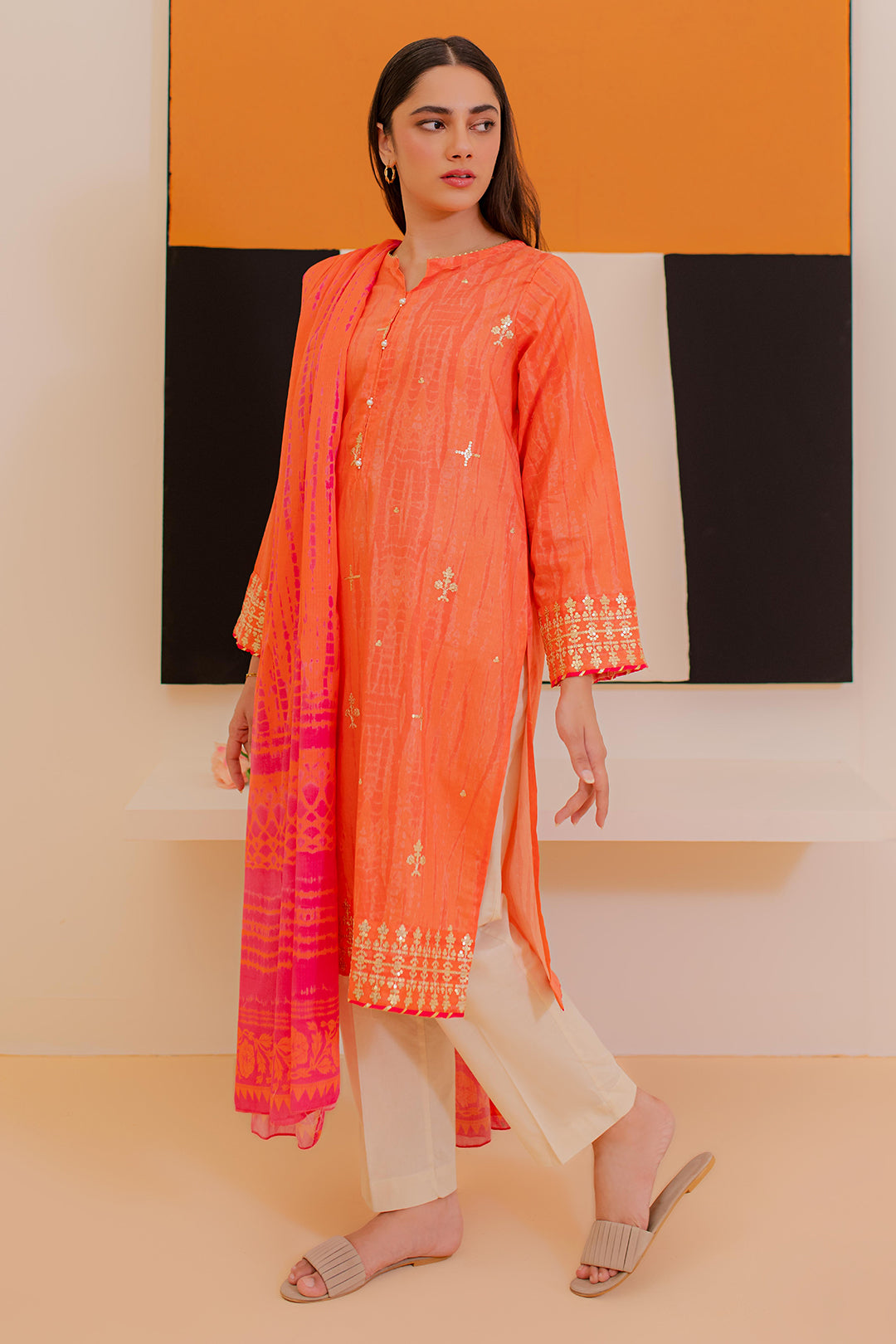 Zellbury | Summer Pret | Embroidered Kurta Dupatta - 1899 - by - Libasekhas UK - Registered Vendor of : Zellbury Women - 100% Original Designer Dresss
