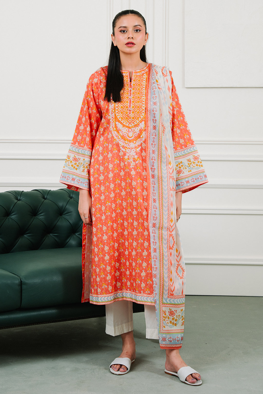 Zellbury | Summer Pret | Embroidered  Kurta Dupatta - 1902 - by - Libasekhas UK - Registered Vendor of : Zellbury Women - 100% Original Designer Dresss