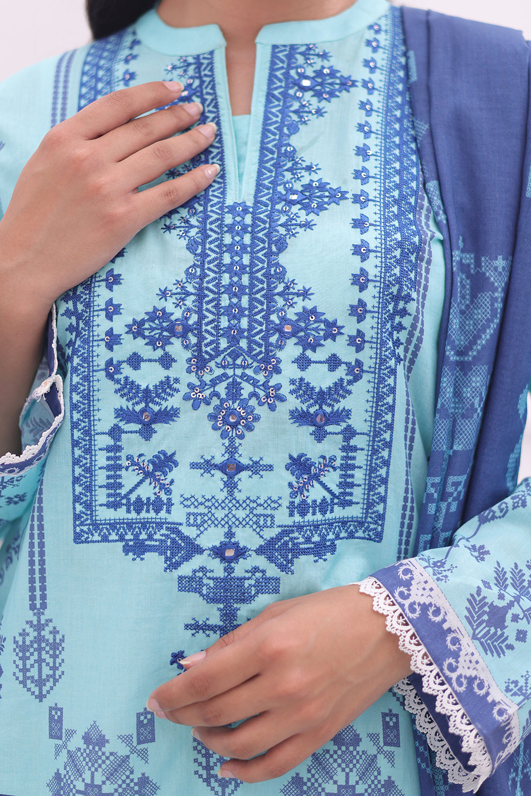 Zellbury | Summer Pret | Embroidered Kurta Dupatta - 1907 - by - Libasekhas UK - Registered Vendor of : Zellbury Women - 100% Original Designer Dresss