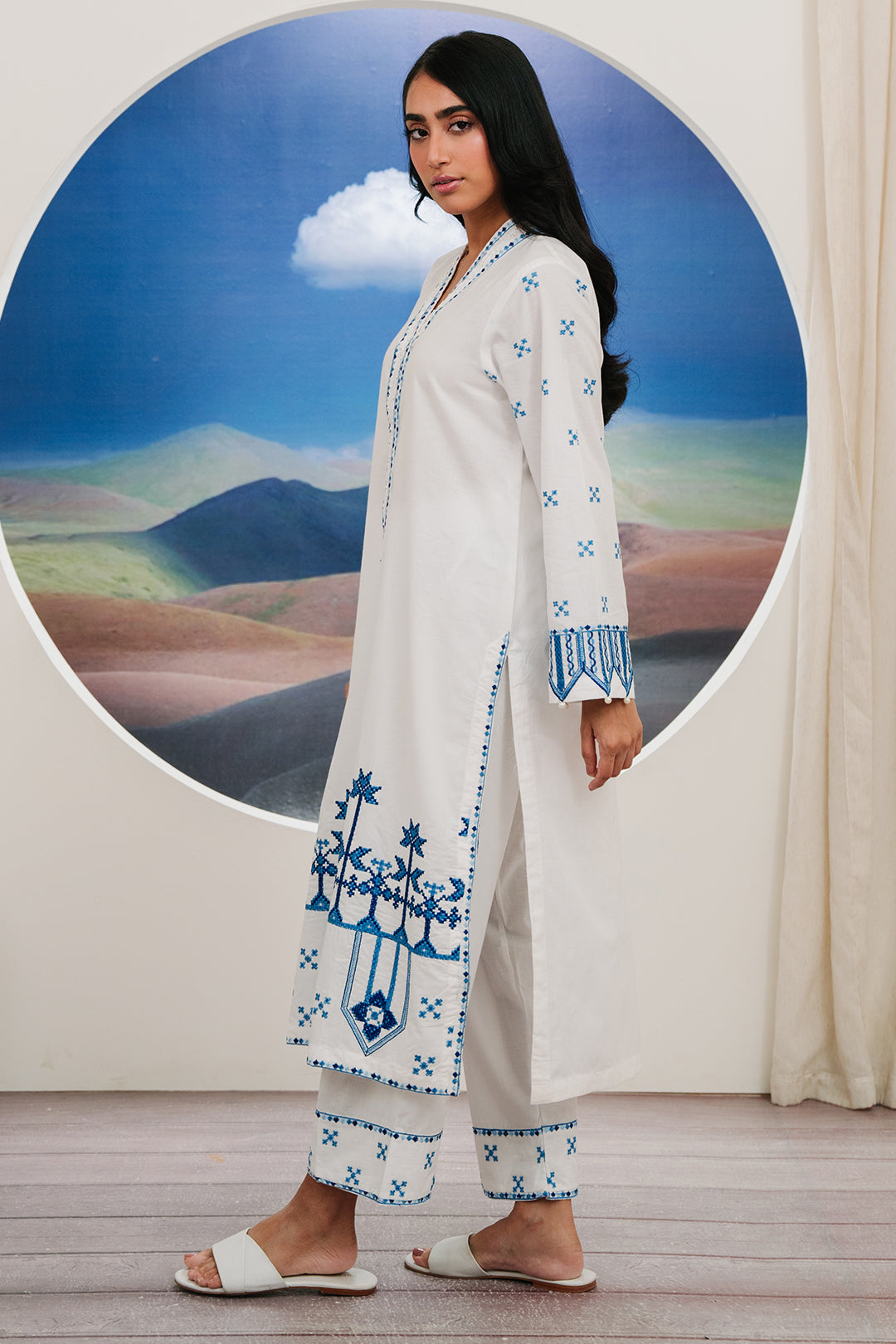Zellbury | Summer Pret | Embroidered Kurta Trouser - 1984 - by - Libasekhas UK - Registered Vendor of : Zellbury Women - 100% Original Designer Dresss