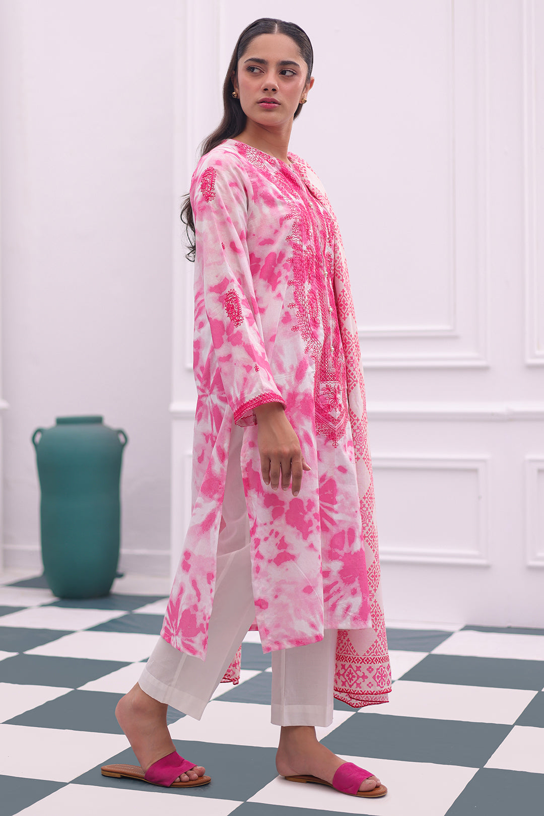 Zellbury | Summer Pret | Embroidered Kurta Dupatta - 2071 - by - Libasekhas UK - Registered Vendor of : Zellbury Women - 100% Original Designer Dresss