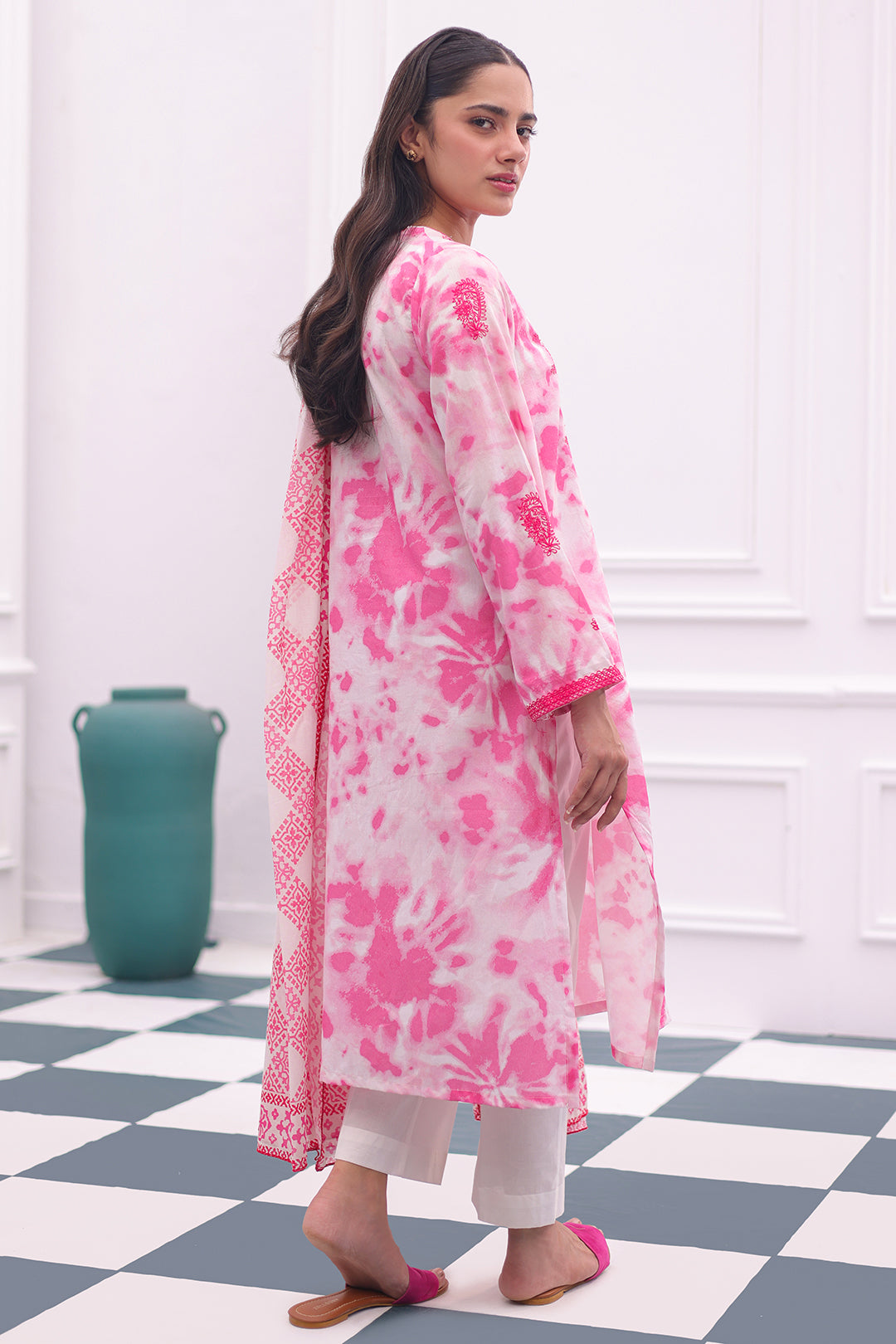 Zellbury | Summer Pret | Embroidered Kurta Dupatta - 2071 - by - Libasekhas UK - Registered Vendor of : Zellbury Women - 100% Original Designer Dresss