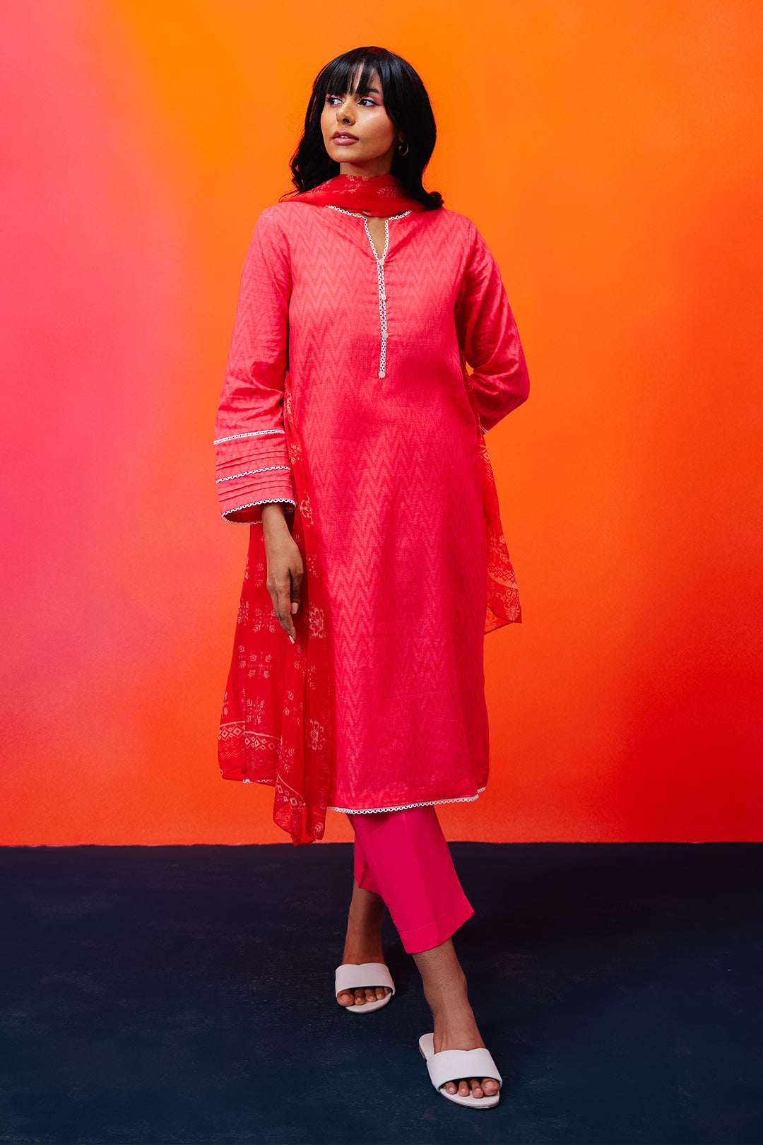 Zellbury | Summer Pret | Kurta Dupatta Trouser - 1525 - by - Libasekhas UK - Registered Vendor of : Zellbury Women - 100% Original Designer Dresss