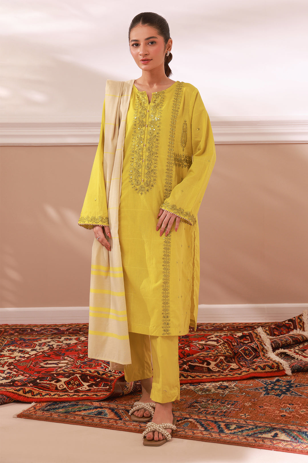 Zellbury | Summer Pret | Embroidered Kurta Dupatta Trouser - 1963 - by - Libasekhas UK - Registered Vendor of : Zellbury Women - 100% Original Designer Dresss