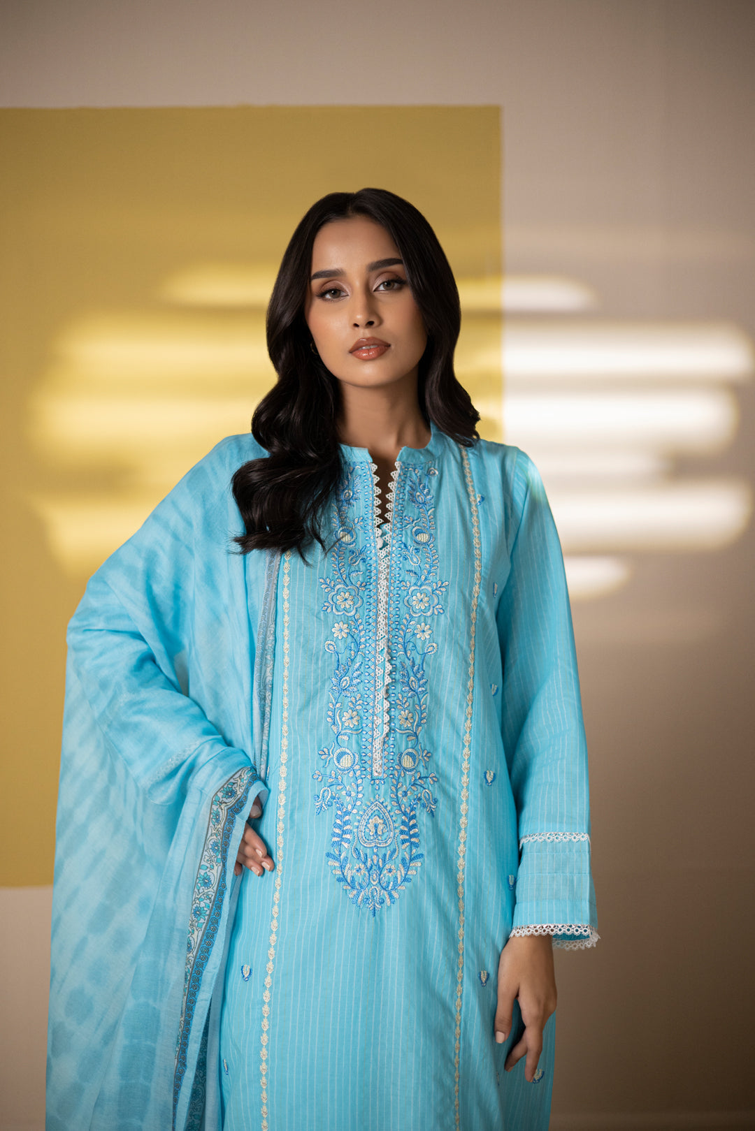 Zellbury | Summer Pret | Embroidered Kurta Dupatta Trouser - 1965 - by - Libasekhas UK - Registered Vendor of : Zellbury Women - 100% Original Designer Dresss