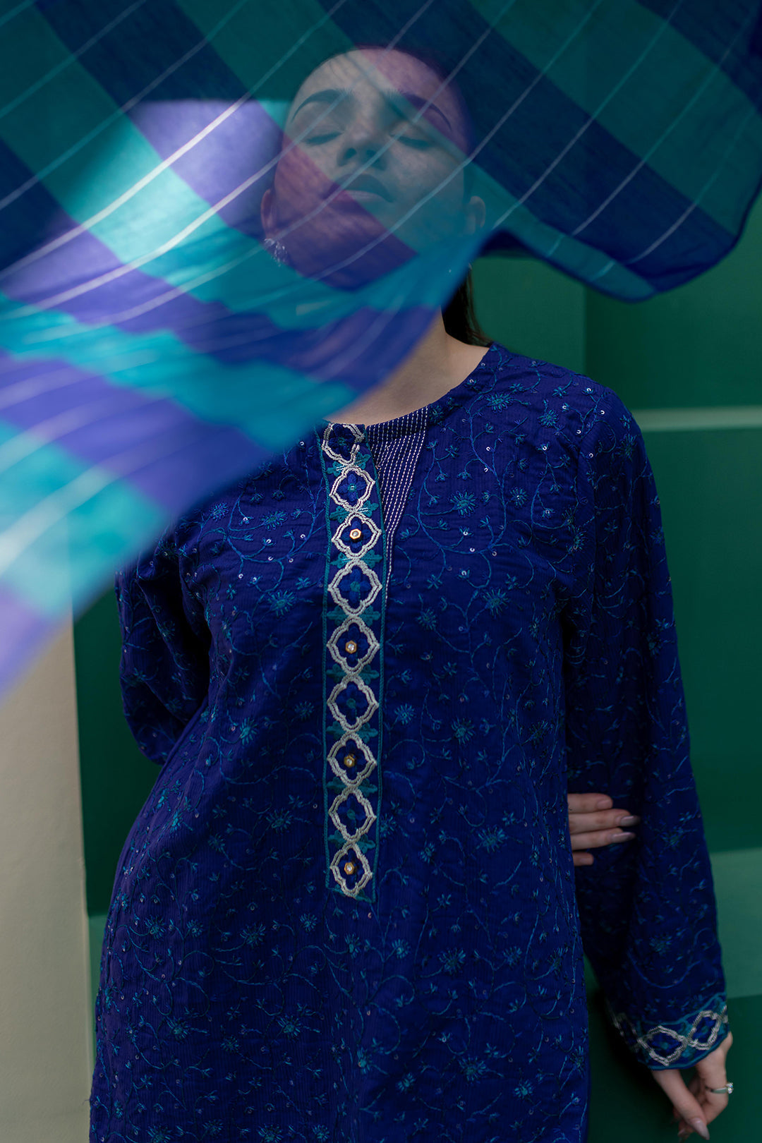 Zellbury | Summer Pret | Embroidered Kurta Dupatta Trouser - 2004 - by - Libasekhas UK - Registered Vendor of : Zellbury Women - 100% Original Designer Dresss