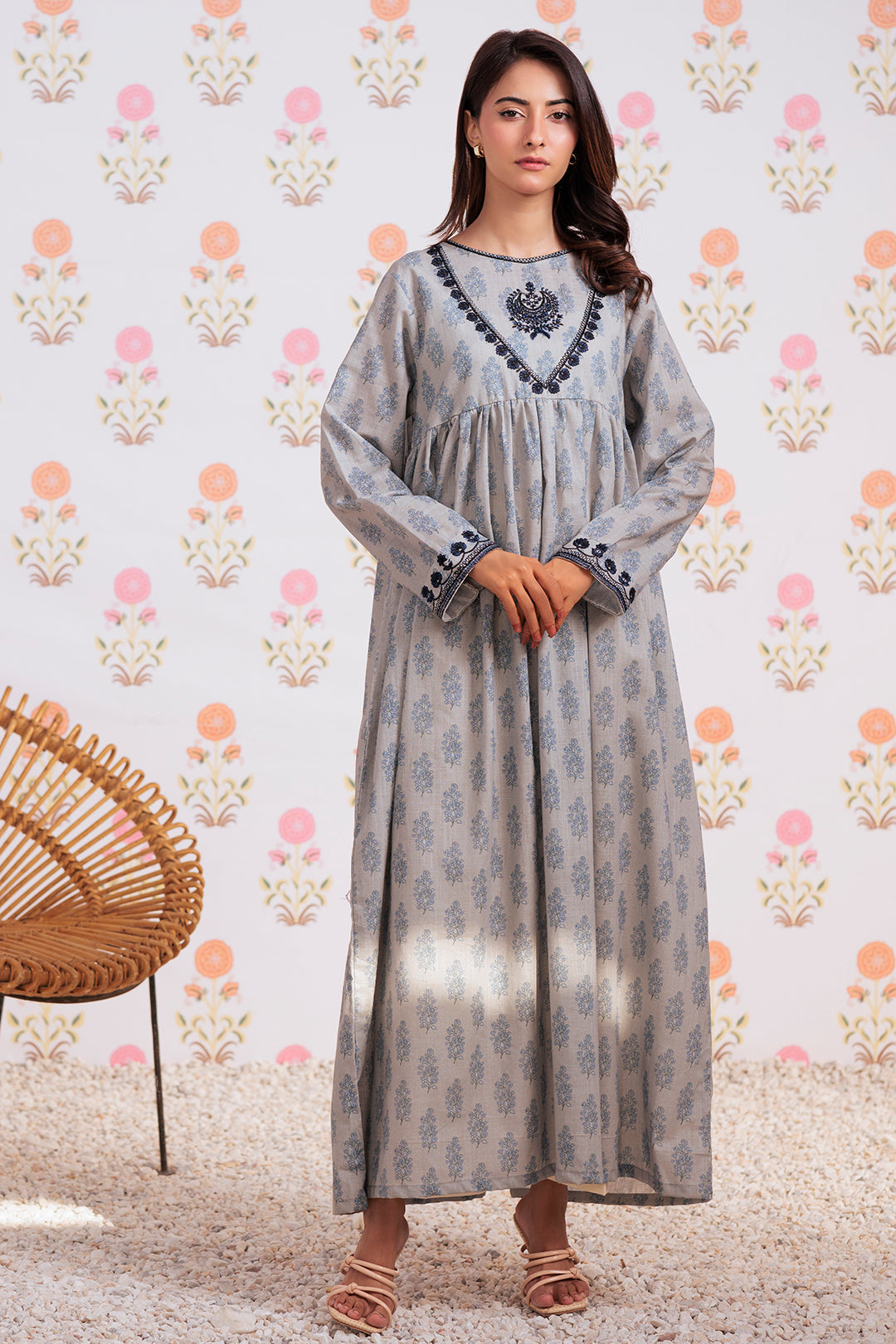 Zellbury | Winter Pret | Embroidered Kurta - 2909 - by - Libasekhas UK - Registered Vendor of : Zellbury Women - 100% Original Designer Dresss
