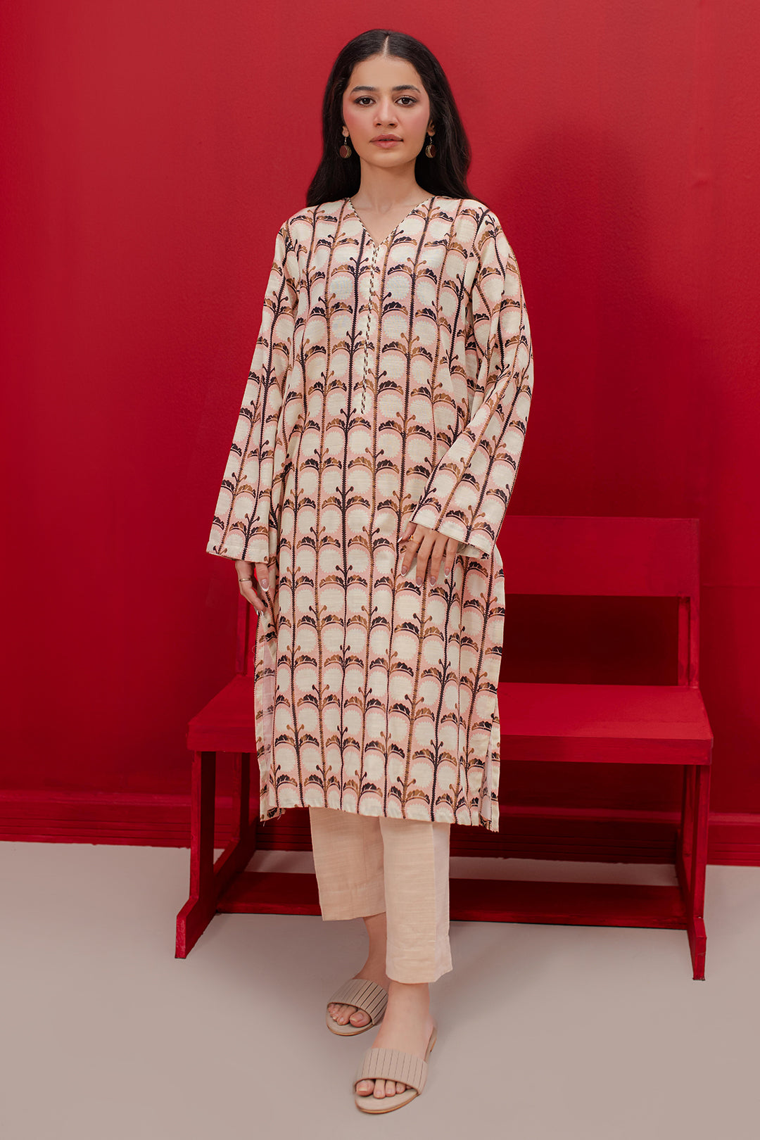 Zellbury | Winter Pret | Kurta - 3122 - by - Libasekhas UK - Registered Vendor of : Zellbury Women - 100% Original Designer Dresss