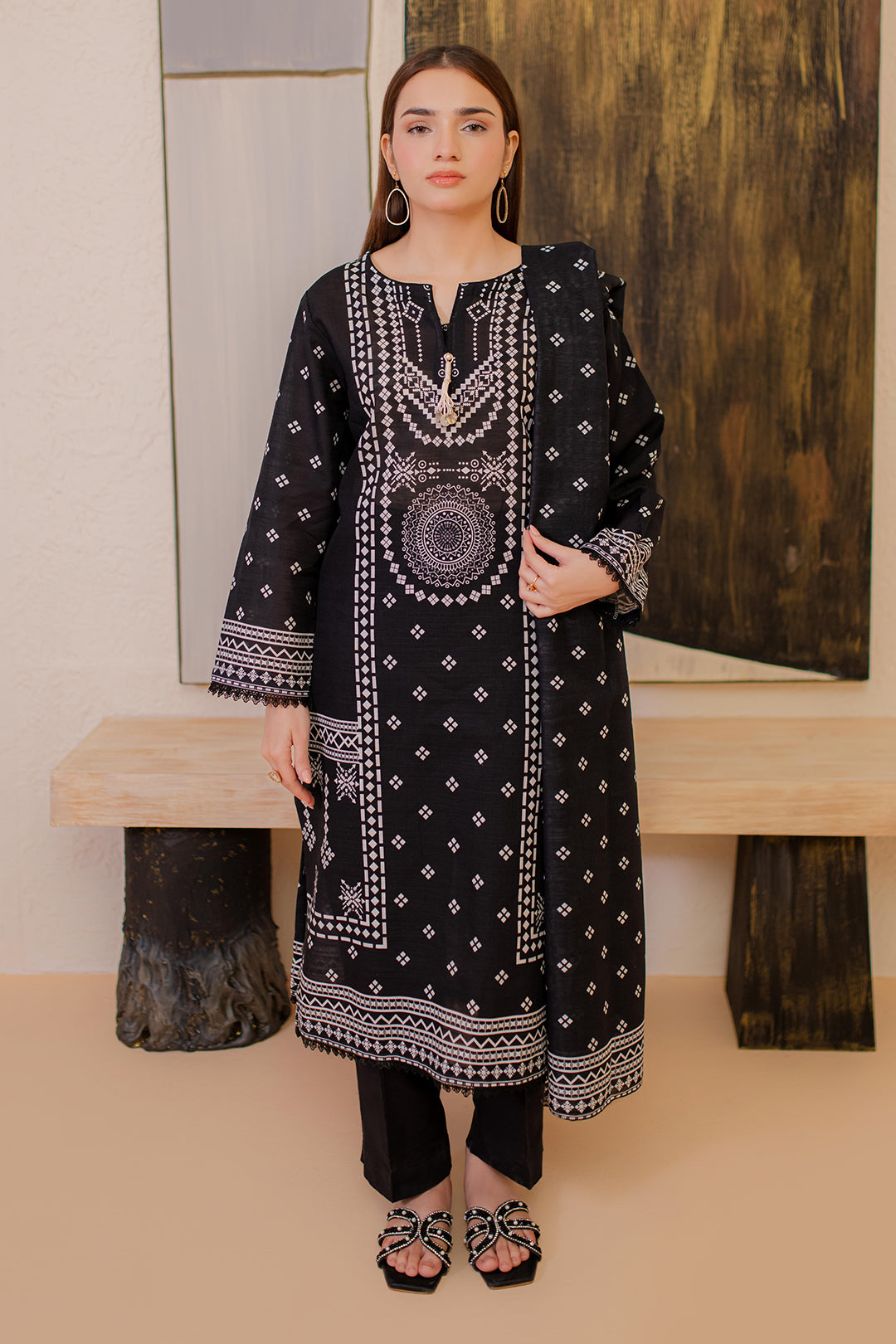 Zellbury | Winter Pret | Kurta Dupatta - 2981 - by - Libasekhas UK - Registered Vendor of : Zellbury Women - 100% Original Designer Dresss