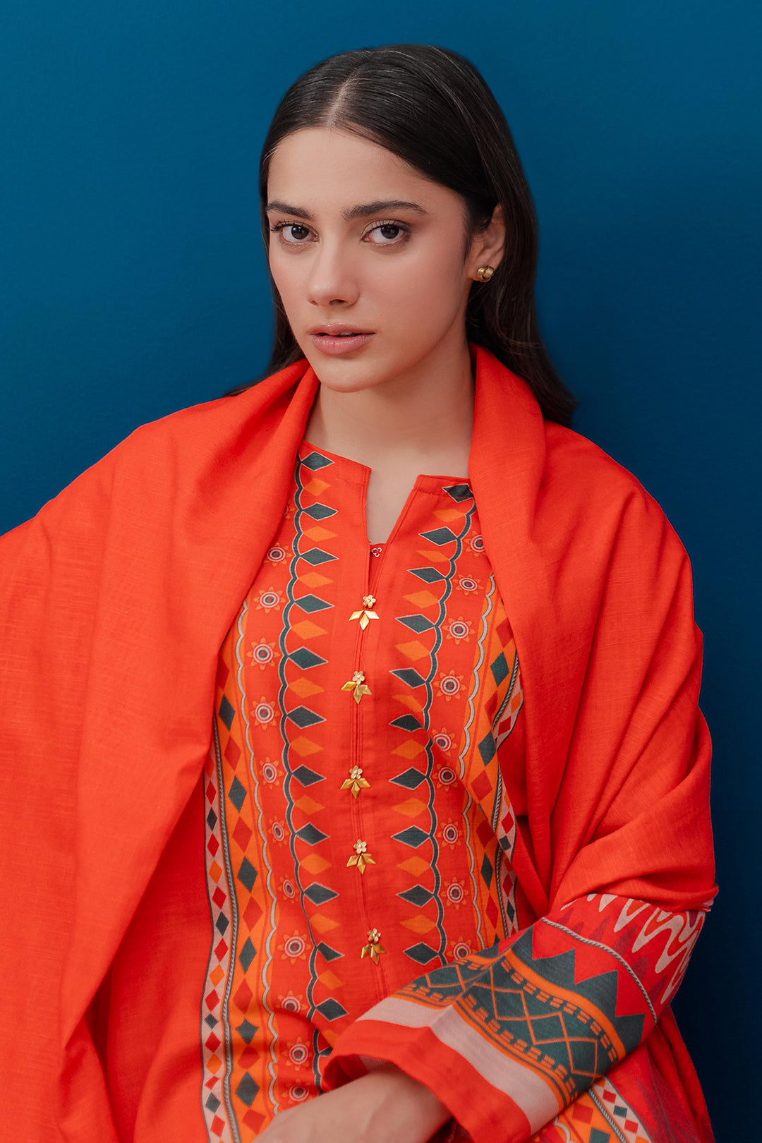 Zellbury | Winter Pret | Kurta Dupatta - 3053 - by - Libasekhas UK - Registered Vendor of : Zellbury Women - 100% Original Designer Dresss