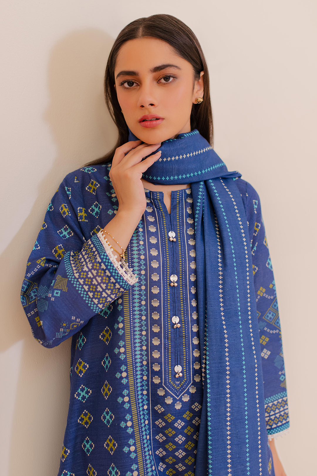 Zellbury | Winter Pret | Kurta Dupatta Trouser - 3039 - by - Libasekhas UK - Registered Vendor of : Zellbury Women - 100% Original Designer Dresss