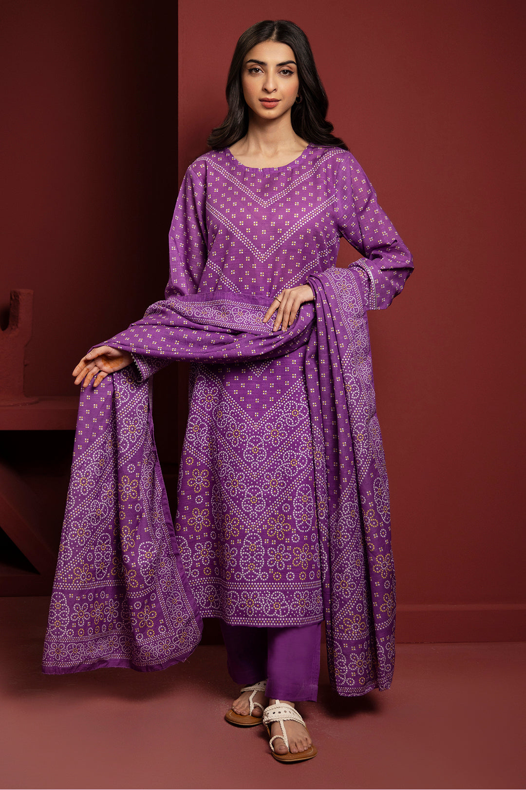 Zellbury | Winter Pret | Kurta Dupatta Trouser - 3072 - by - Libasekhas UK - Registered Vendor of : Zellbury Women - 100% Original Designer Dresss