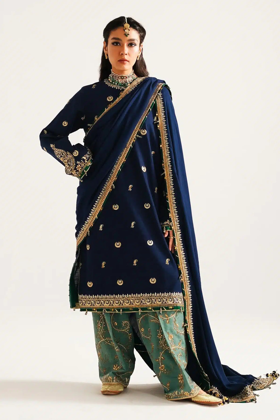 Zara ShahJahan | Winter Shawl 23 | WS23-D1 - by - Libasekhas UK - Registered Vendor of : Zara Shahjahan - 100% Original Designer Dresss